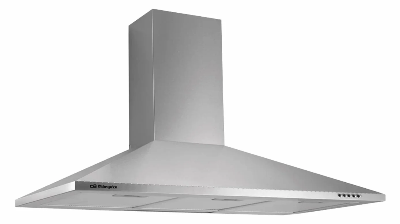 Orbegozo Campana Extractora Decorativa 90 cm 3 Niveles Potencia Luces LED Succión 329 m3/h 65 W