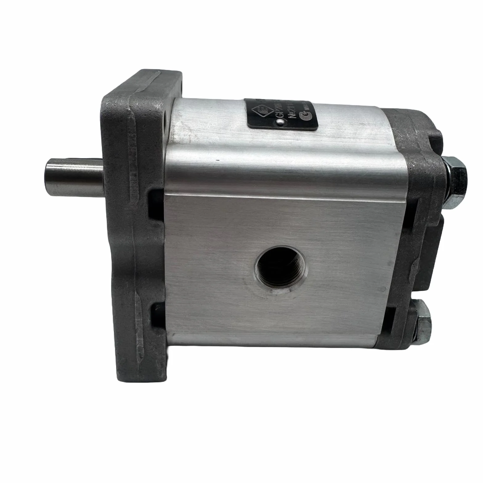 Bomba Hidráulica, Bomba de Enganajesm, 30 L/min (20cc/rev), 250 bar, Eje recto SAE, Puertos Brida de montaje europeo, marca Hydrosila. Bomba para Tractor, Bomba Grupo Hidráulico y/o Prensa Hidráulica.