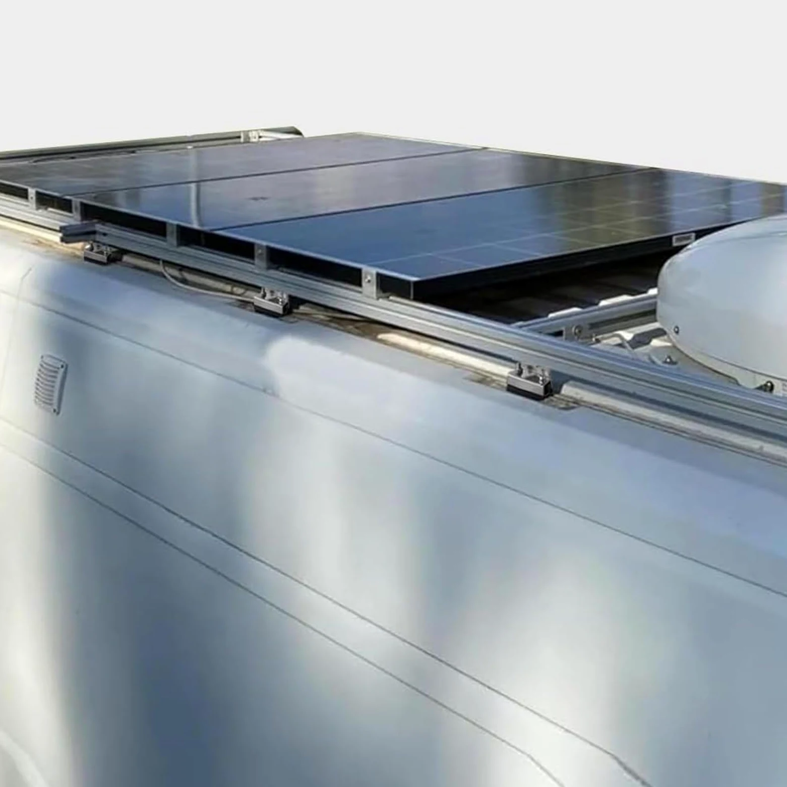Soportes De Montaje Para Paneles Solares RV Kit de 4 Soportes de Montaje | Estructura De Acero Inoxidable Para Techos De Caravanas, Embarcaciones, Remolques Y Camping