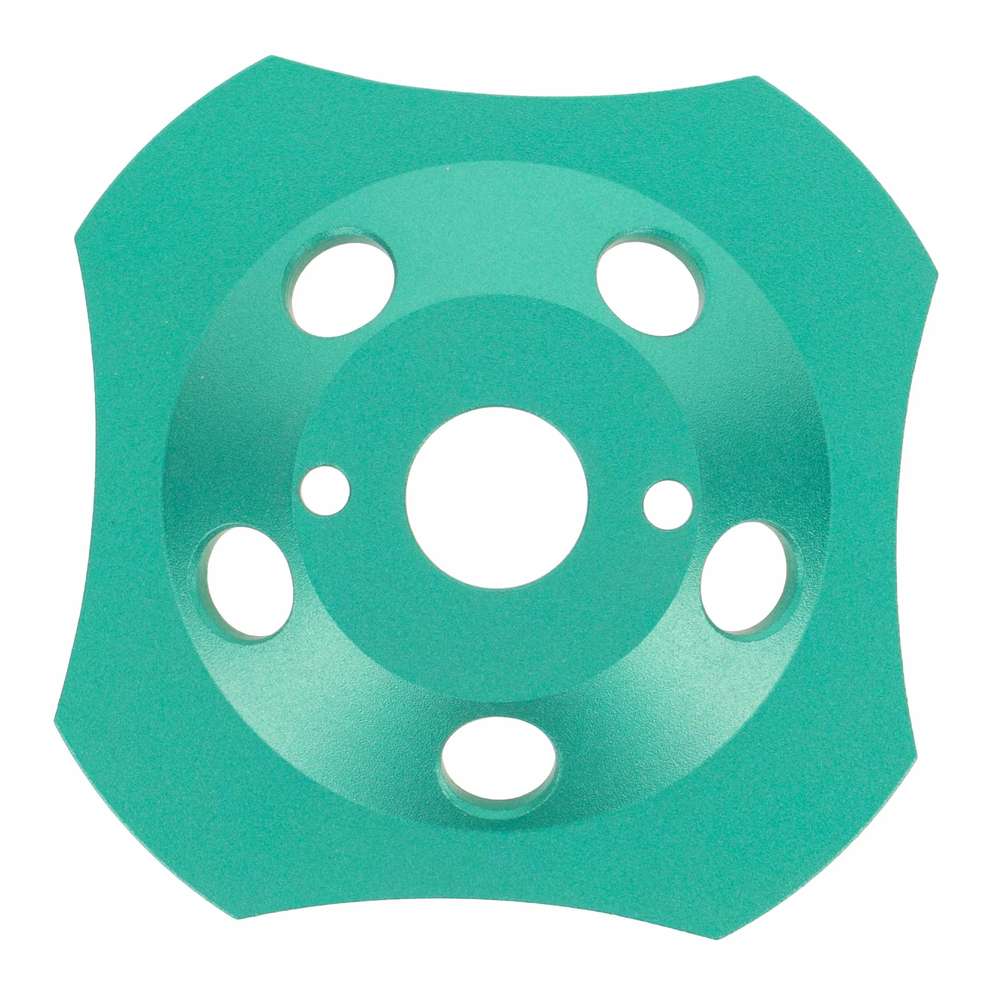 PRODIAMANT Muela de copa de diamante PCD premium 125 / 22,2 4 segmentos verde PDX829.793