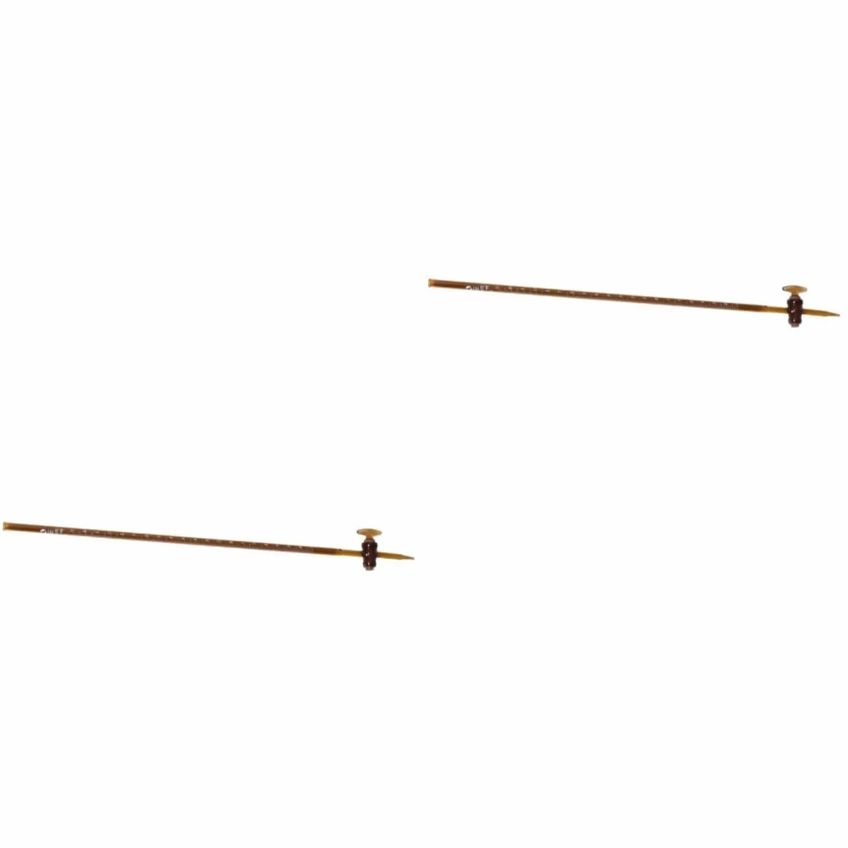 Bureta de Vidrio Borosilicato - Herramienta de Titulación de Laboratorio, Fácil de Usar & Duradera(Brown,5pcs,10ml)