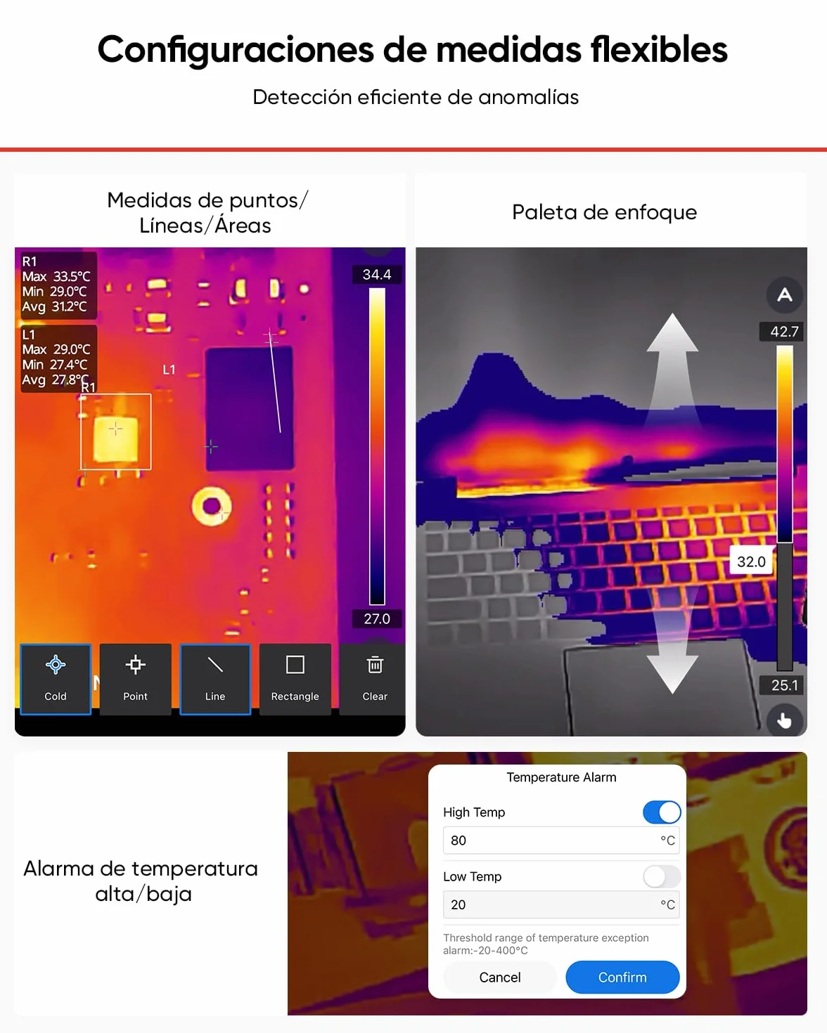 HIKMICRO Mini2Plus V2 Cámara Térmica para USB-C iOS/Android, Resolución IR 256×192, SuperIR 512×384, Lente de Enfoque Ajustable, para Teléfono/Tablet, Compatible con los últimos modelos de iPhone