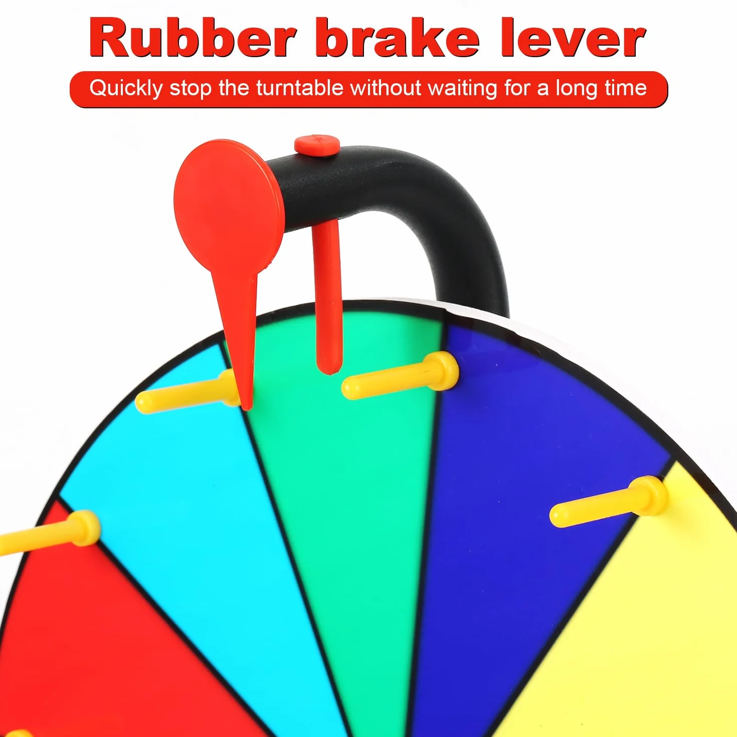 15 Piezas Rueda Giratoria con Puntero, Kit de Accesorios Reutilizables para Ferias, Carnaval, Fiestas