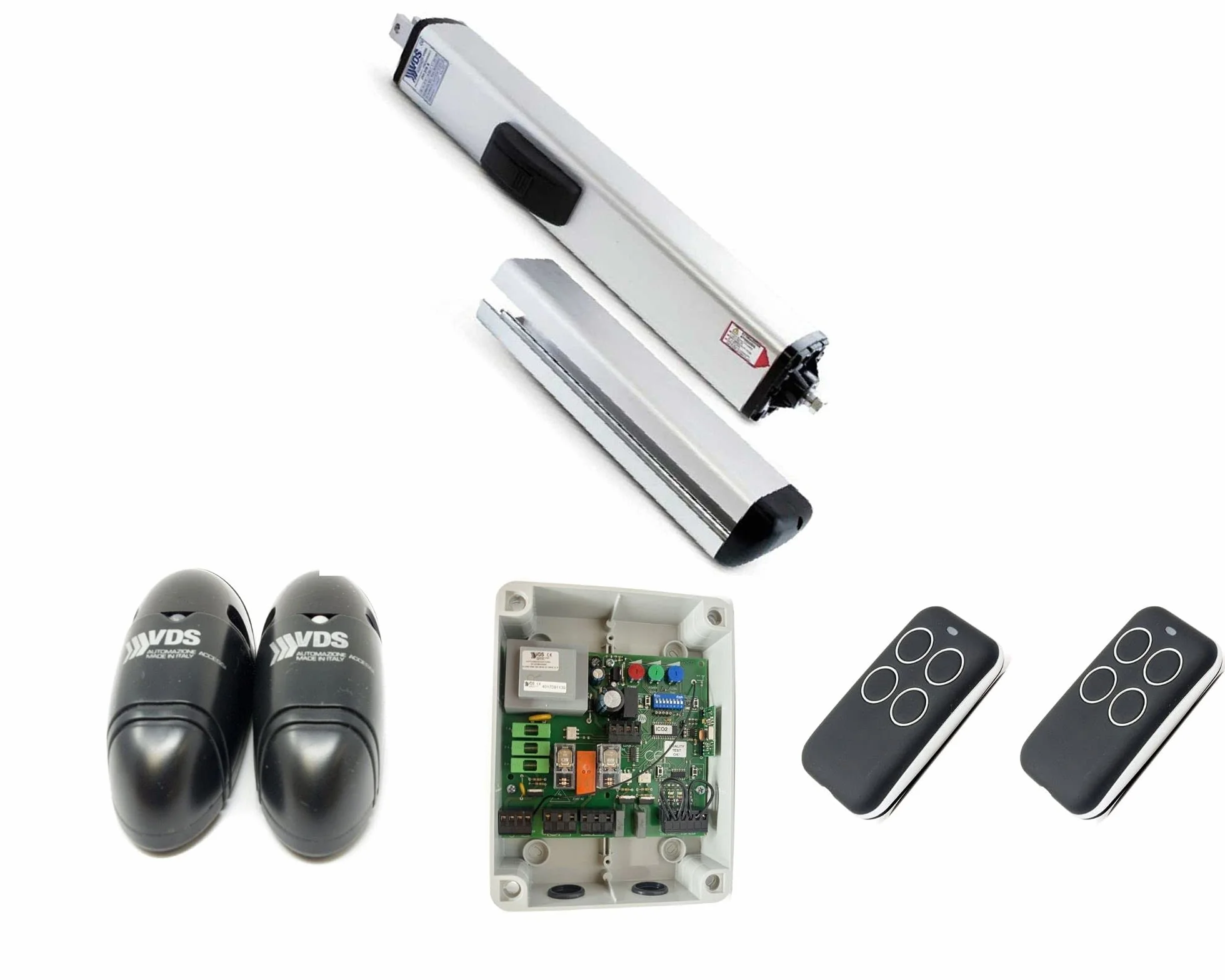 KIT PH 230V - C270 1 HOJA PUERTA BATIENTE INCLUYE MOTOR, PLACA DE CONTROL, FOTOCELULA Y 2 MANDOS
