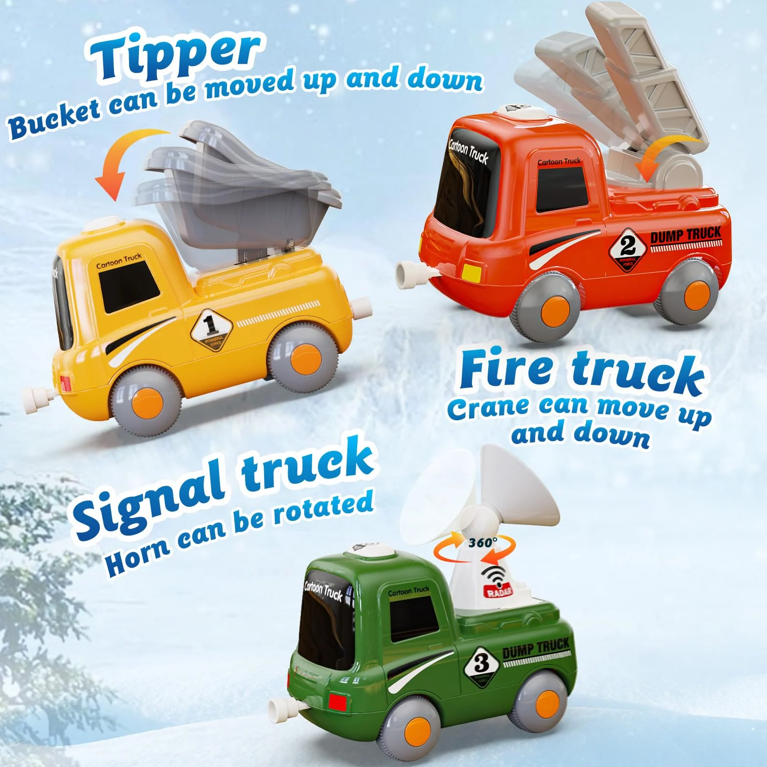 Juego de Trenes de Juguete para niños 3-6 años