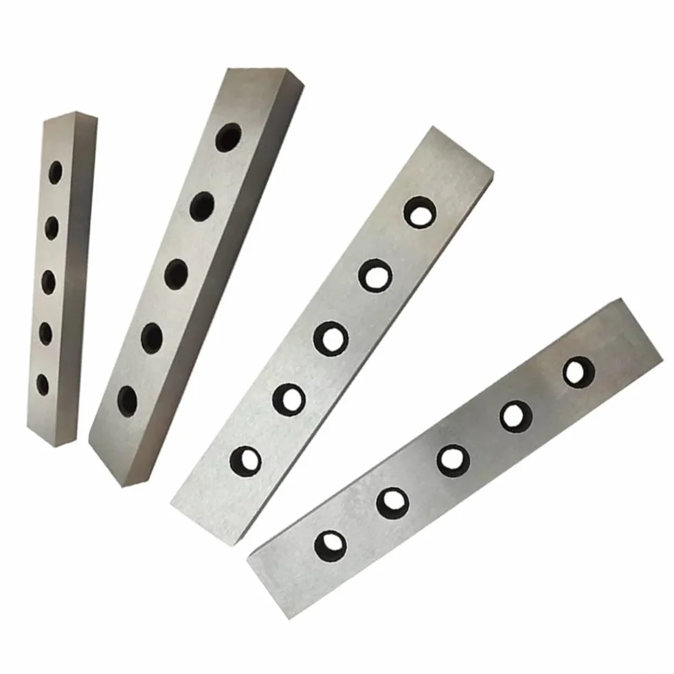 Juego de 4 pares de 4 pares de bloques cuadrados de acero de precisión con agujeros de montaje para diseño de metalurgia