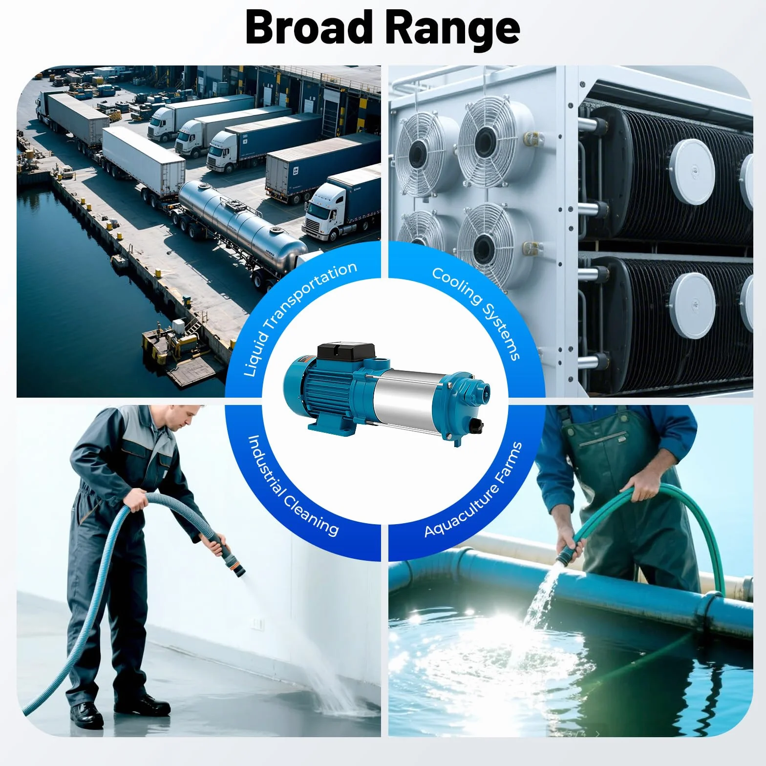 Bomba centrífuga de agua 2200 W, acero inoxidable, 879,87 gal/h, 2850 rpm, bomba centrífuga IP44, autocebante, jardín, casa, riego, bomba de alta presión, enchufe europeo