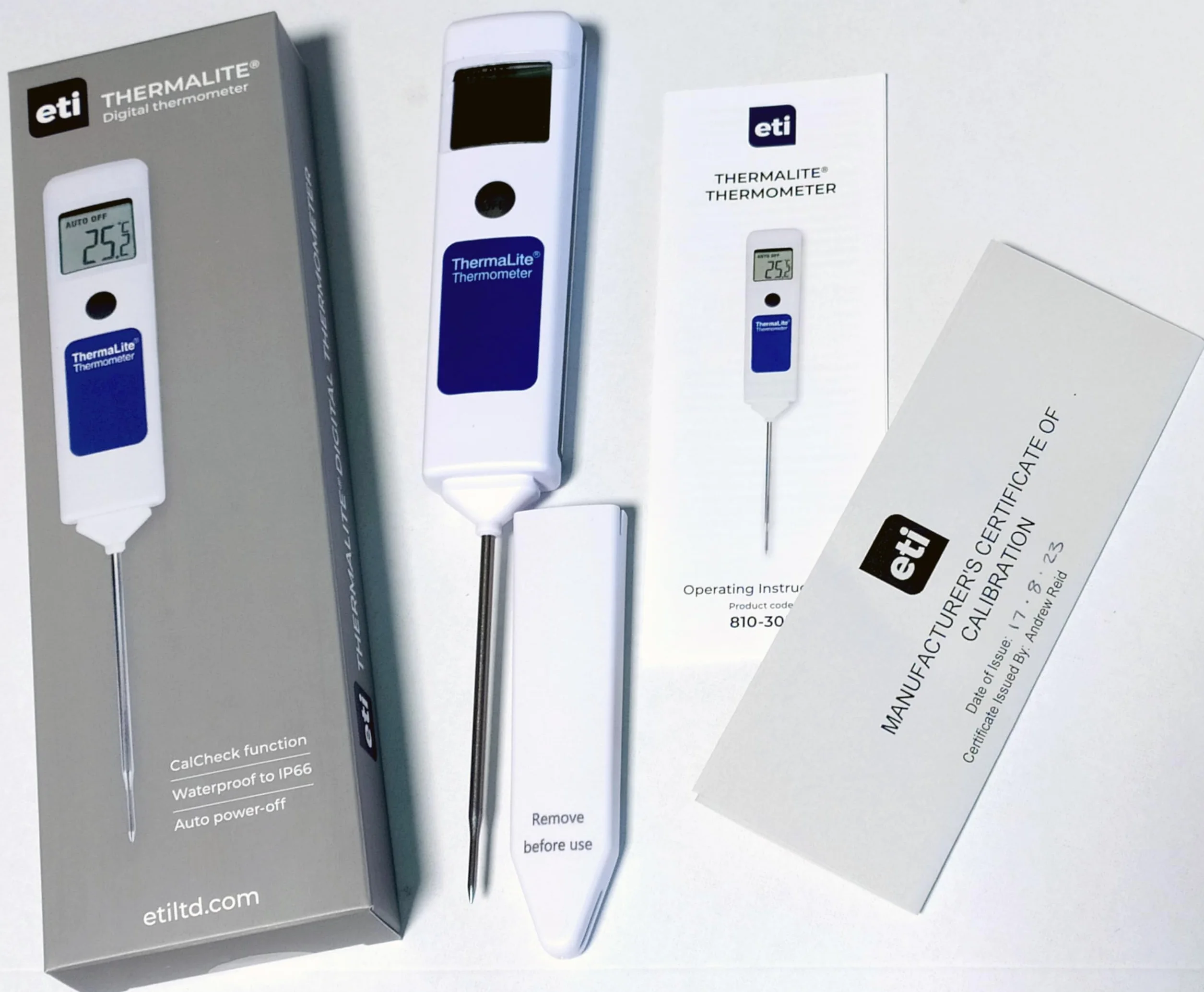 Termómetro CHT-101 Ch-Sistemas con Certificado de Calibración APPCC