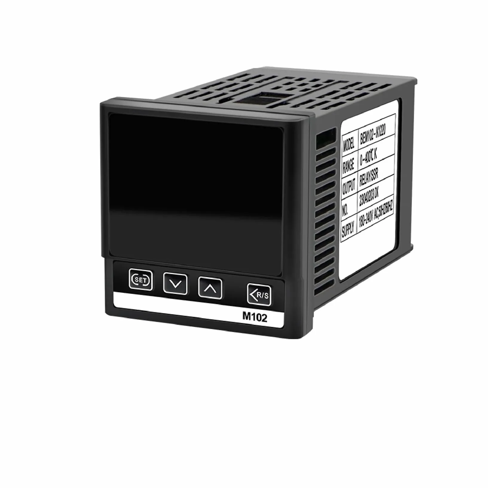 Controlador de temperatura PID BEM902 K320 PID MA con entrada universal digital y función de alarma de relé de estado sólido.
