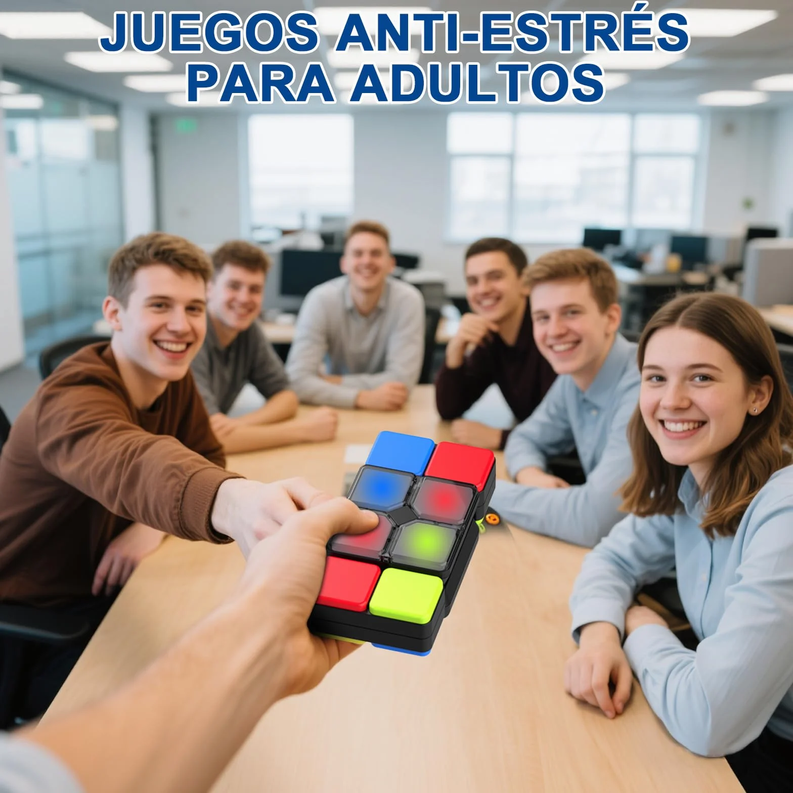 Pup Go Cubo Mágico Electrónico para Niños 6+ Años, Juego de Rompecabezas con Música y Luces, Juguete Educativo