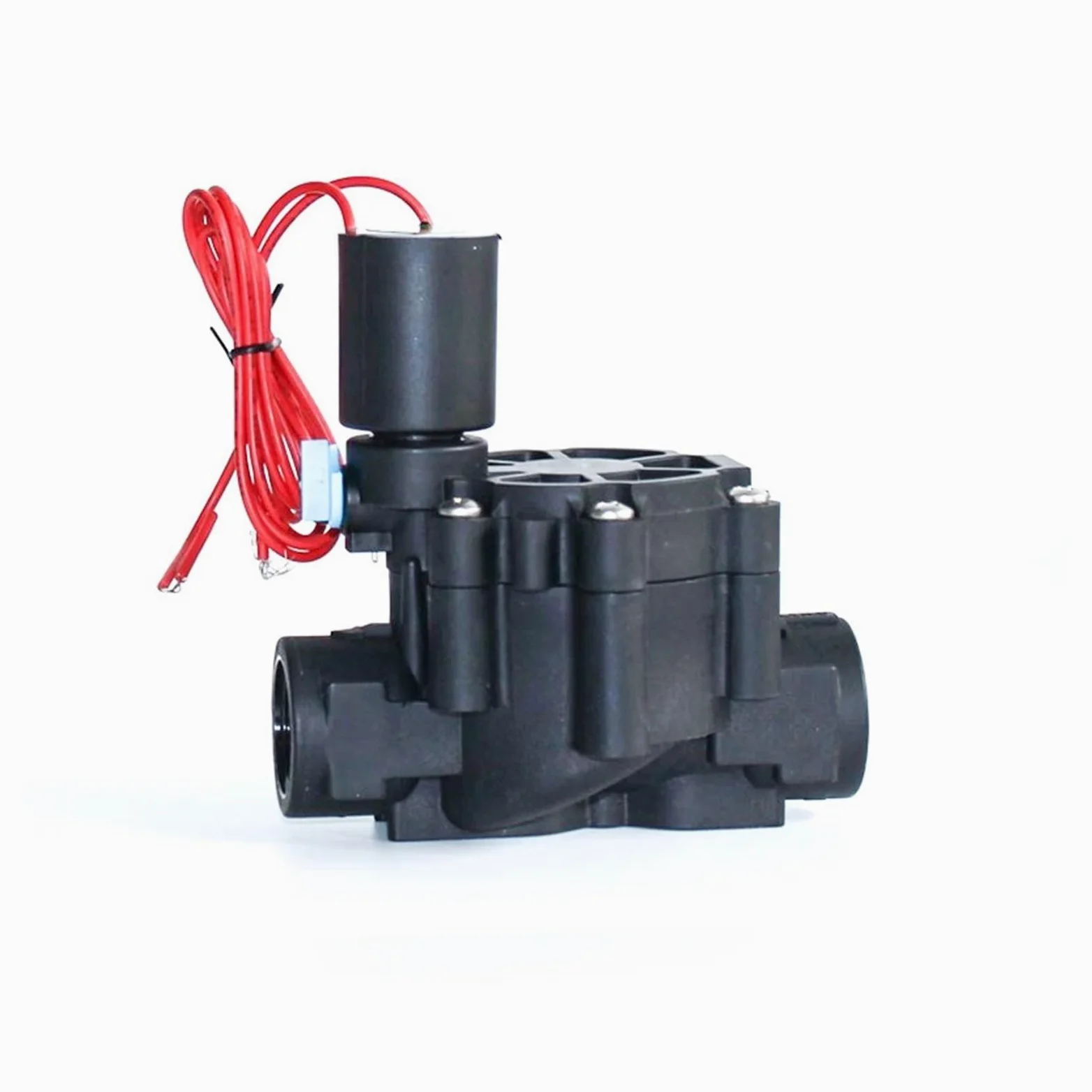 Electroválvula de riego de 3/4" Normalmente Cerrada, 220 V, 12 V y 24 V, de Nailon, Rosca Interna.(110VAC)