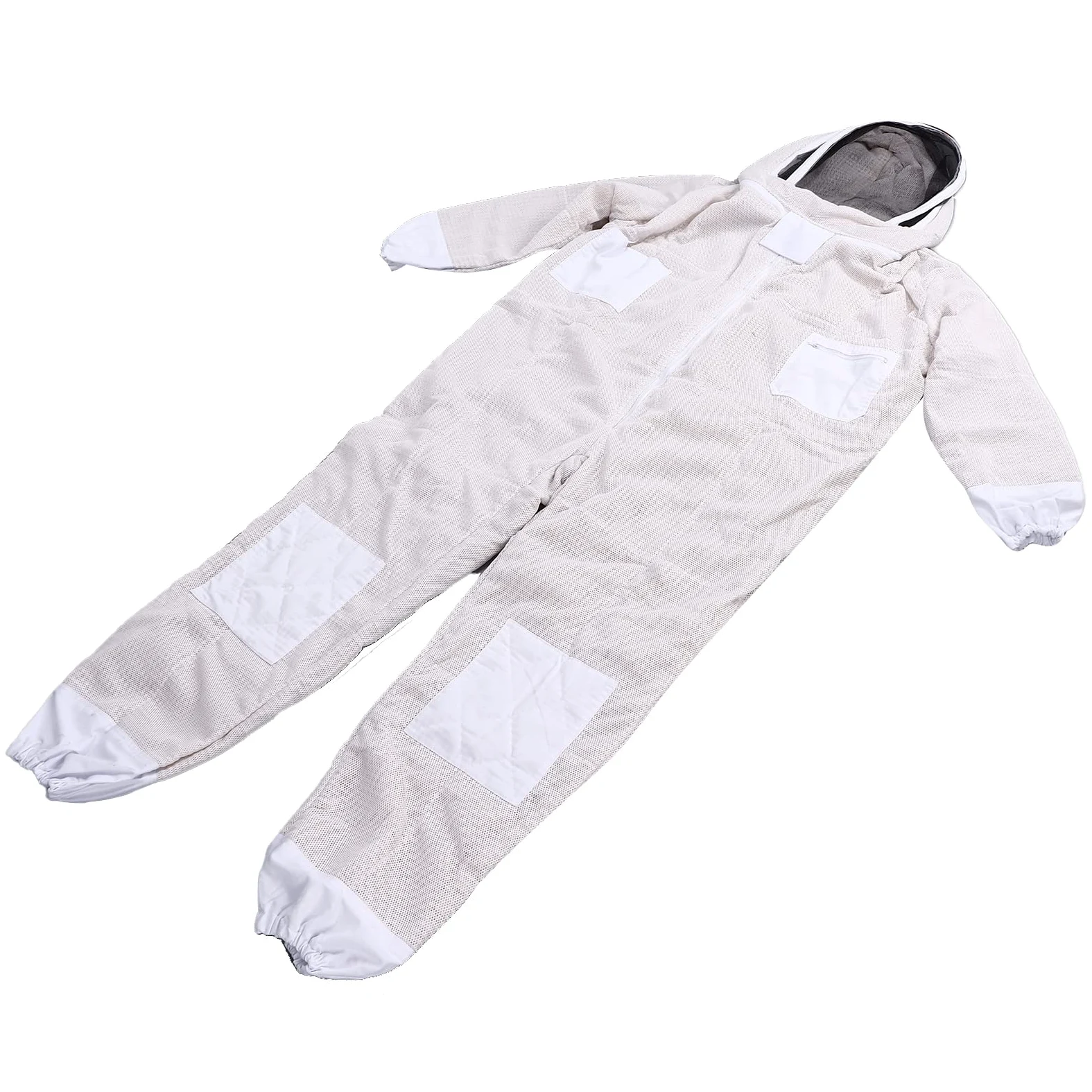 Traje de Abeja Siamesa Profesional para Apicultores, Traje Ventilado con Cremallera Cómodo y Transpirable para las Temporadas de Otoño e Invierno