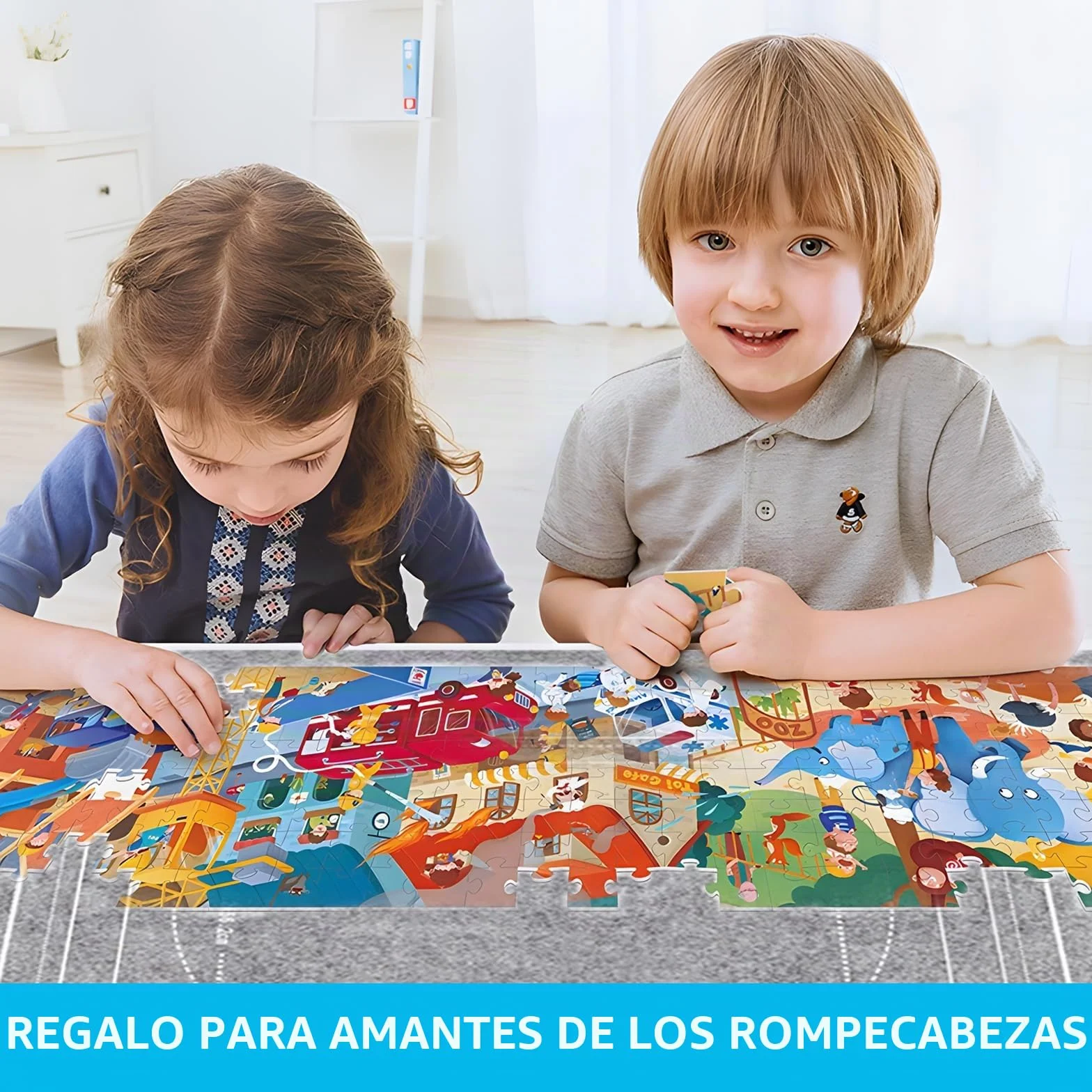 Tapete para Puzzle de hasta 1500 Piezas, Estera de Rompecabezas Portátil Roll Up
