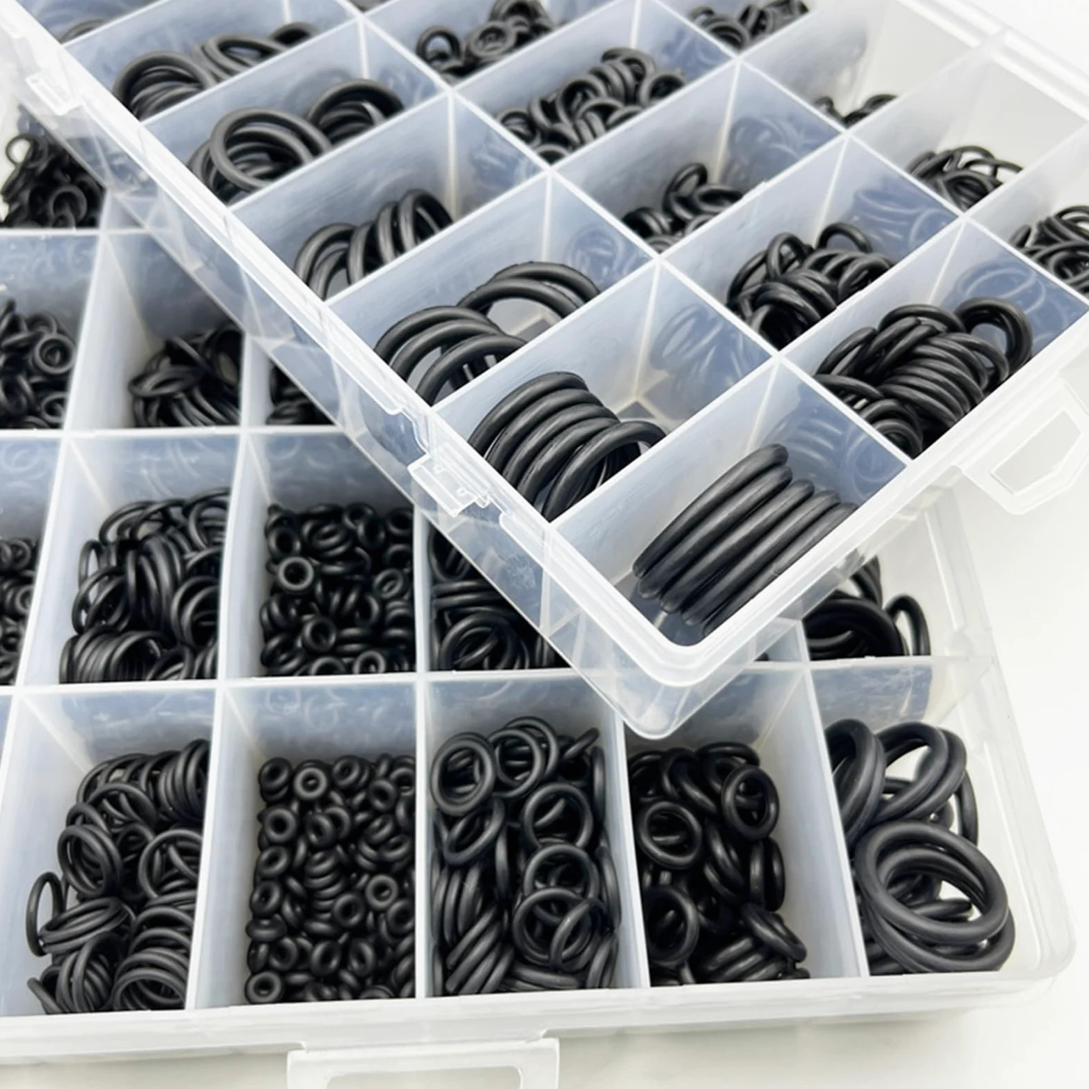Junta tórica de sellado 2840p, junta tórica de NBR, junta de plomería, resistente al aceite, alta temperatura, CS, 1,0-3,1 mm Junta filtro de aceite(Black 3200pcs)