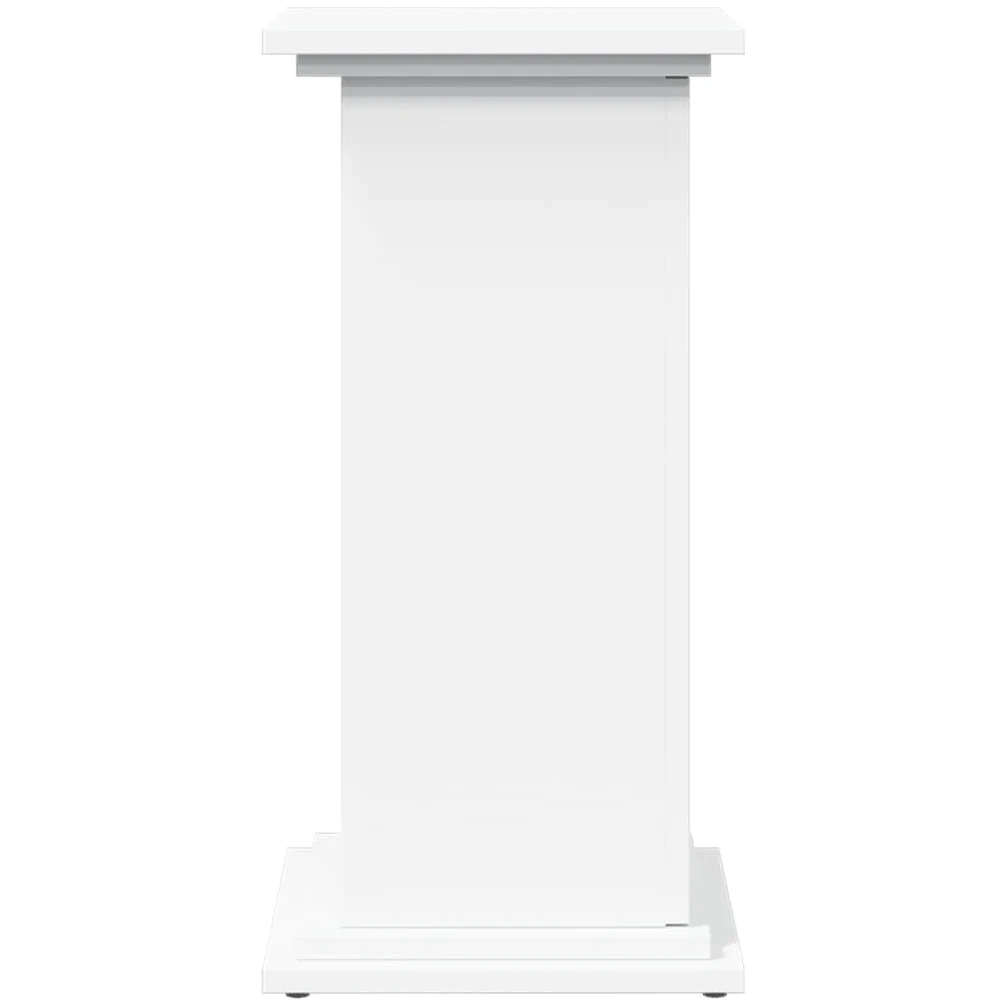 Soporte expositor blanco 31 x 30 x 60 cm aglomerado | 2 compartimentos ocultos, 1 puerta reversible, capacidad 60 kg, fácil limpieza