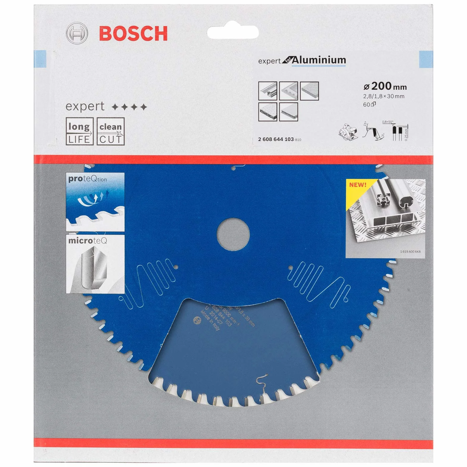 Bosch Professional Hoja de sierra circular 1x Expert for Aluminium (para aluminio, Ø 260 x 30 2,8 mm, 80 dientes, accesorios para sierras circulares)