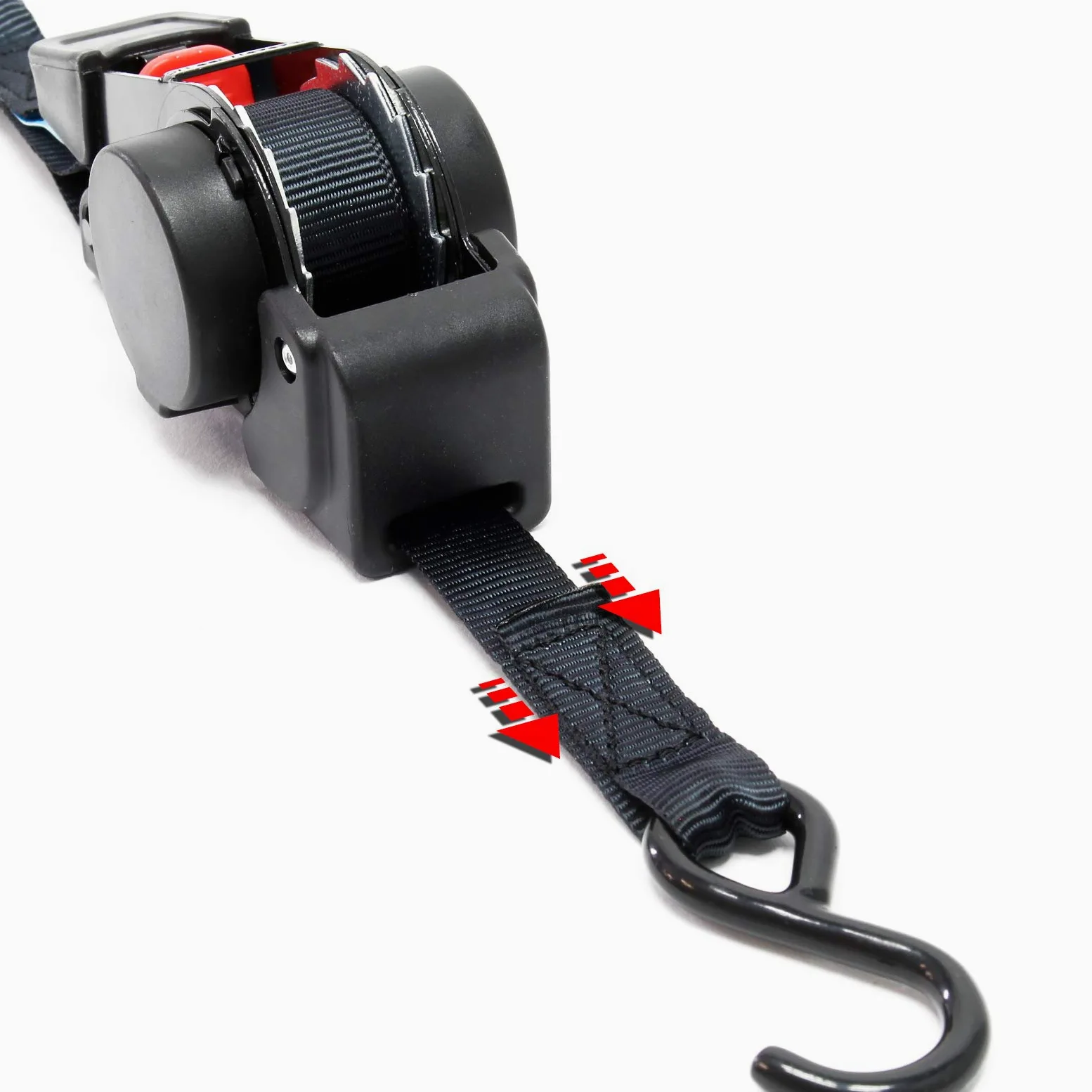 Correas de Amarre automáticas Set 8X Carga de tracción 100daN LGF 0,2 LGL 1,8 m PES Asegurar Carga