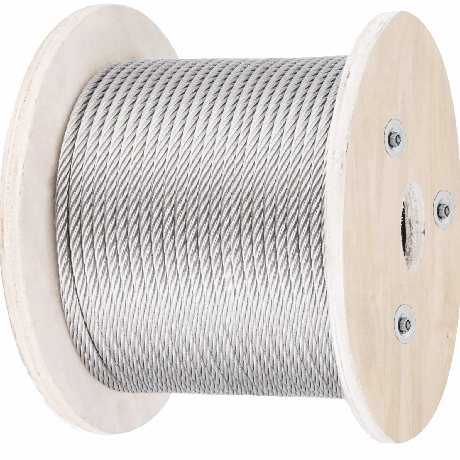 VEVOR Cable de acero inoxidable 316 diámetro de 4 mm cable de alambre inoxidable de 152 m construcción 1x19 resistencia a la rotura 1496 kg para barandilla exterior, cubierta, balaustre de bricolaje