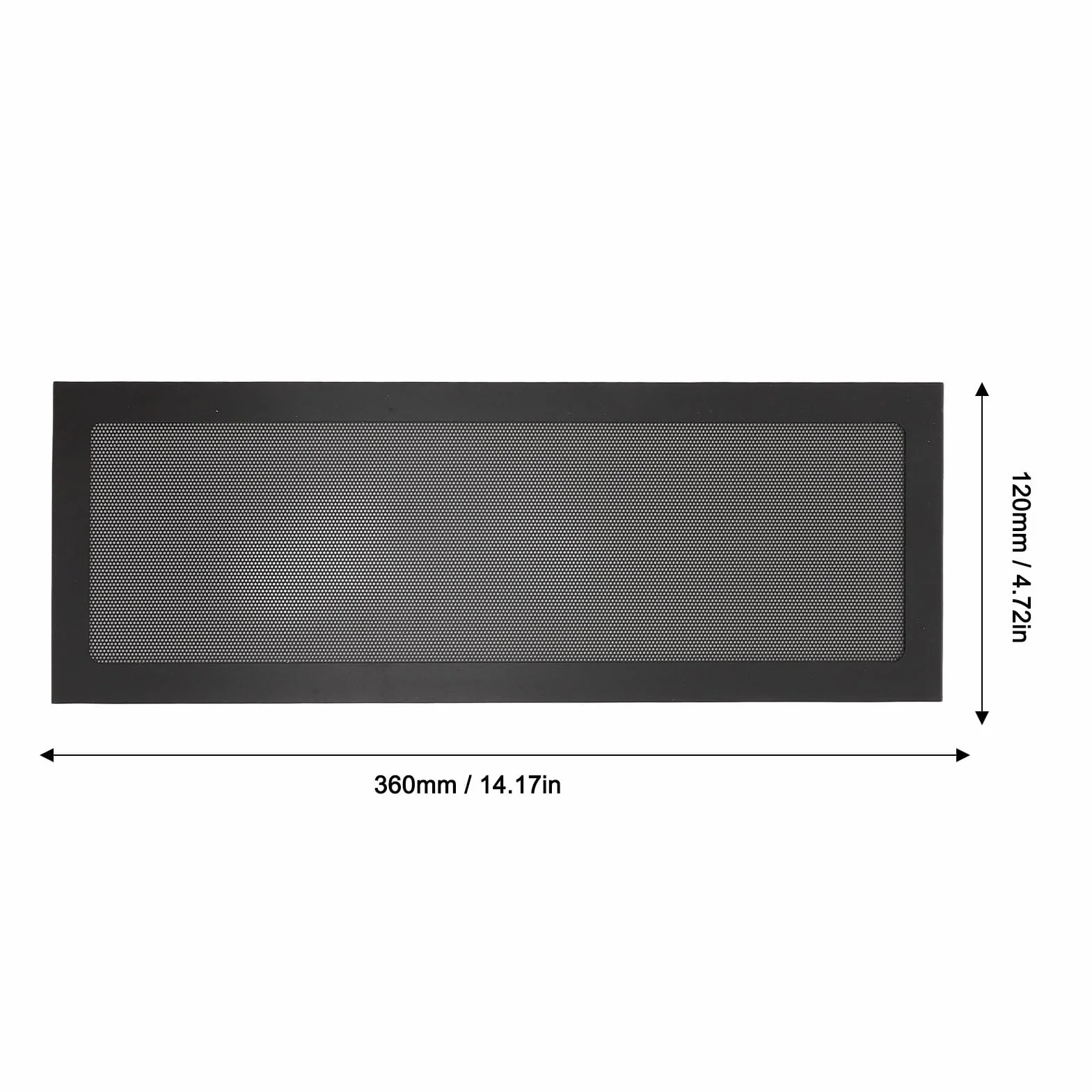 Filtro de Malla Antipolvo Magnético para Caja de PC 120x360mm, Cubierta de Polvo PVC