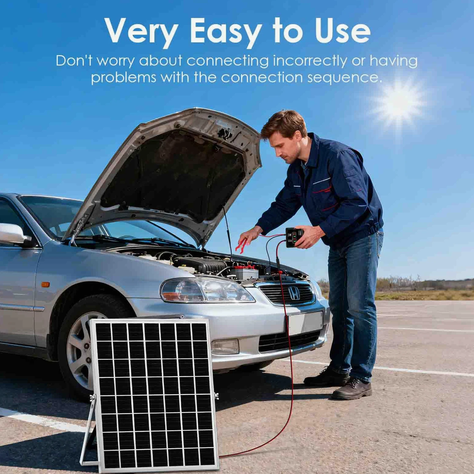 Cargador de batería con energía solar, 20 W, 12 V, kit de panel solar, controlador de carga MPPT con 8 funciones de protección, IP68, resistente al agua para caravana, remolque, automóvil, motocicleta