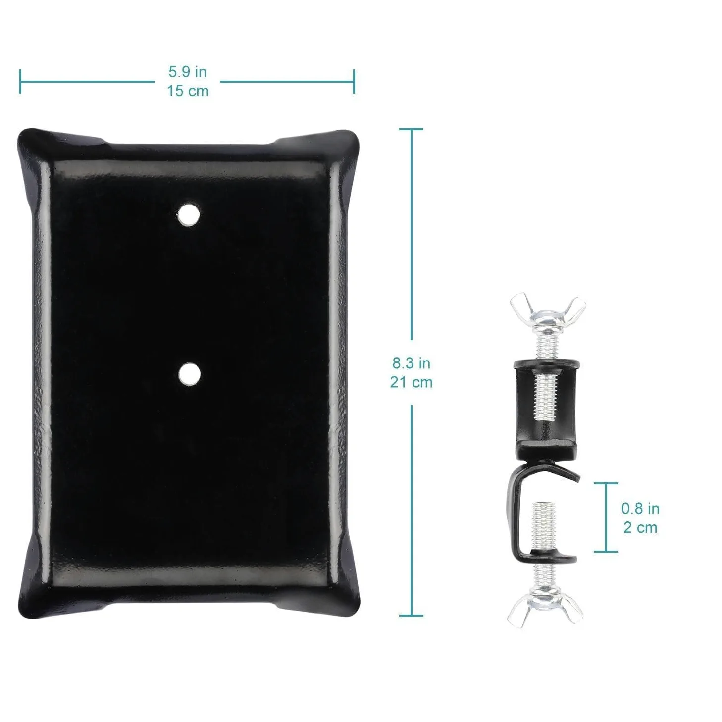 Soporte de laboratorio con varilla de 60 cm, 3 anillos de soporte, 2 pinzas para matraz, 2 pinzas de nuez, set metálico para laboratorio