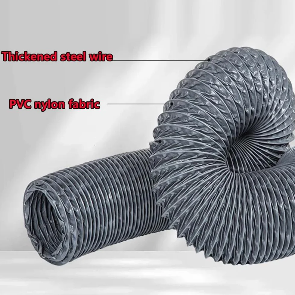 Tubo Flexible De Secadora Extractora 5m 10m Pvc Nylon Manguera De Extracción De Aire, Conductos Ventilación Cocina Deshumidificador Climatización(10m (32ft),160mm(6.3inch))