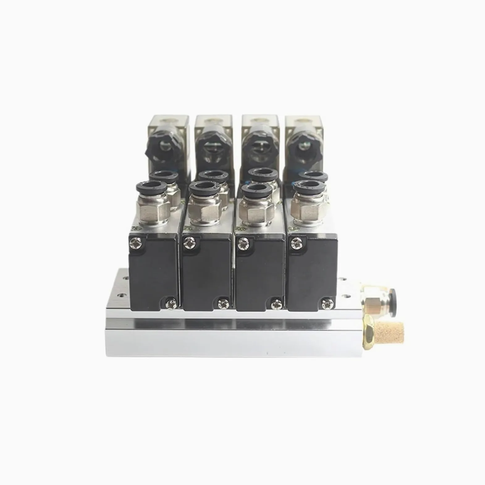 Válvula neumática de colector 4v210-08, Grupo de electroválvulas 5/2, Isla de válvulas, válvula inversora de Cilindro, Distribuidor neumático(3 Combinations)