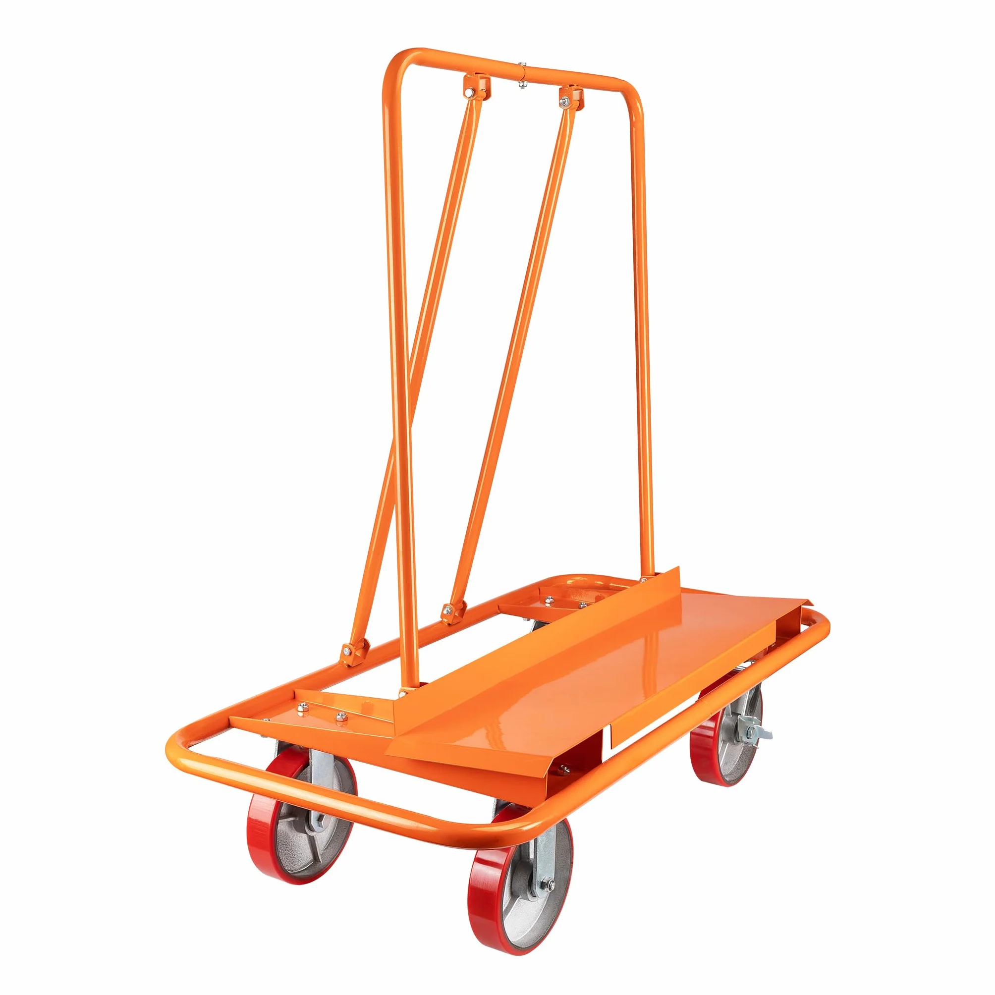 Wiltec Carrito para Paneles de Yeso 1500 kg con Ruedas de 200 mm con Frenos Estructura de Acero Resistente Transporte de Placas de Yeso cartón Madera tableros MDF construcción y reformas