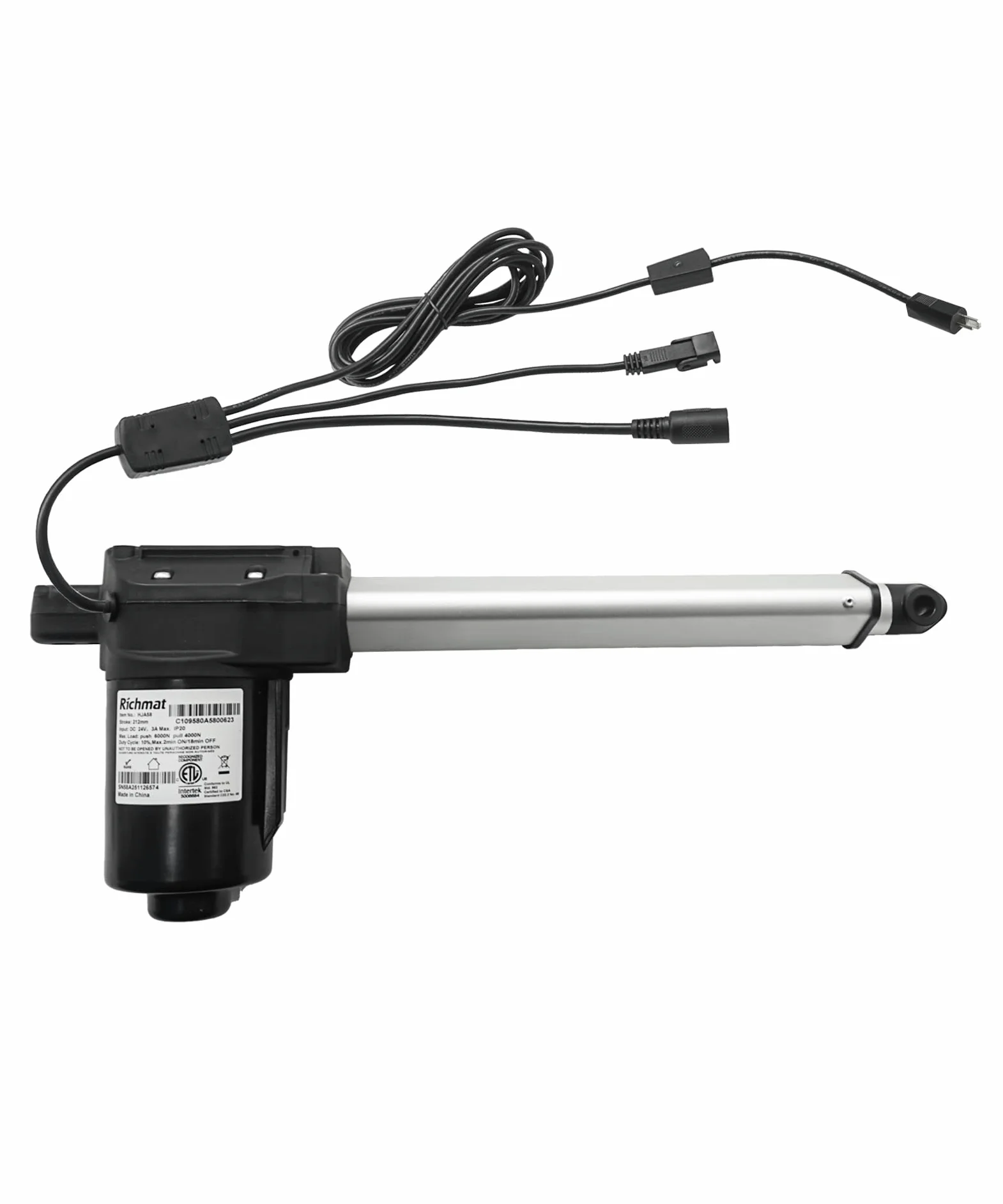 Modelo de motor HJA58 - Piezas de repuesto de actuador lineal para sillas elevadoras eléctricas de sofá, reclinable, repuesto para motor de actuador GM1450-LM