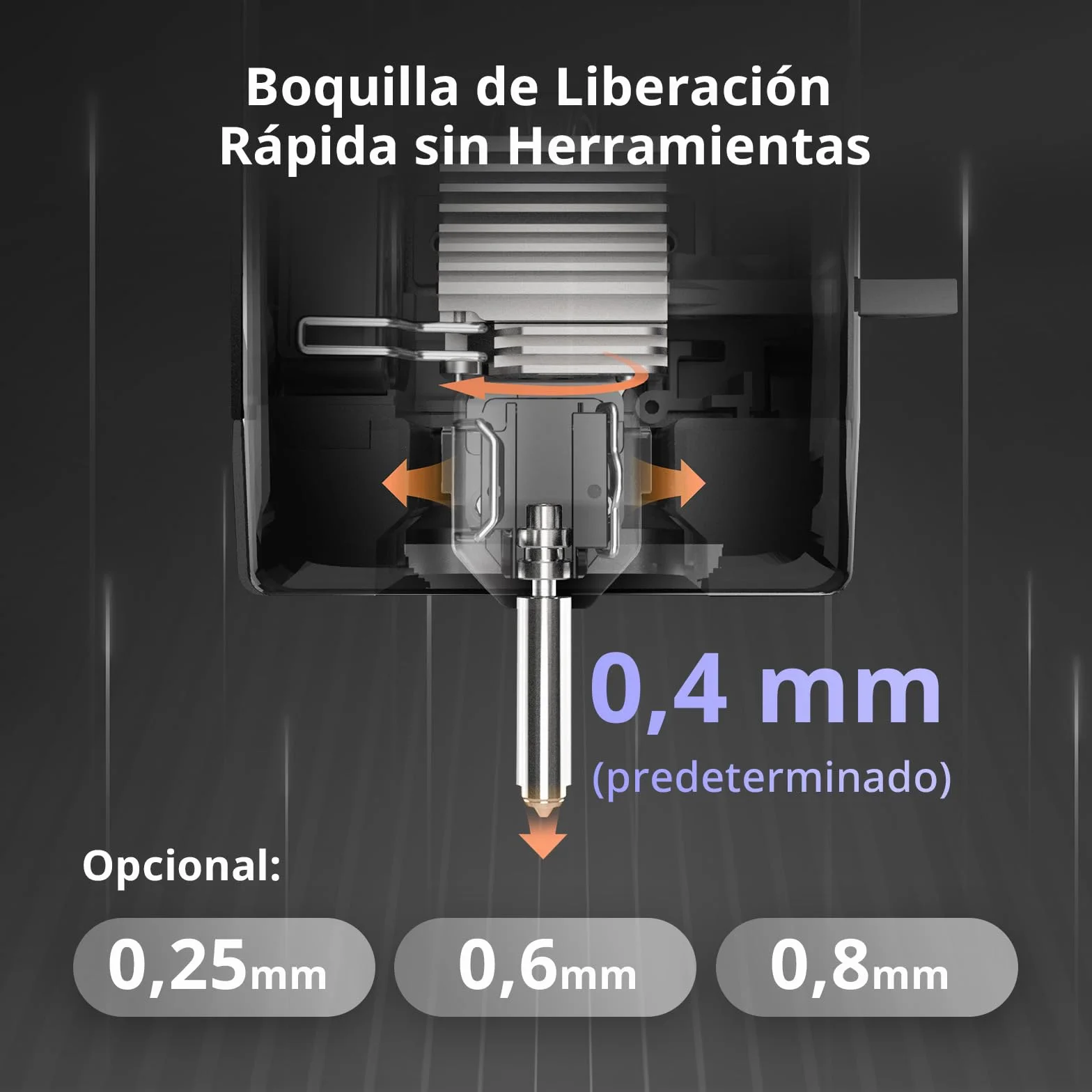 Anycubic Kobra X Impresora 3D, Impresión a 600 mm/s, Fuerza de Extrusión Adaptativa para Imprimir con Filamentos Blandos y Duros, Impresión Inteligente a Distancia, Impresión en 4 Colores