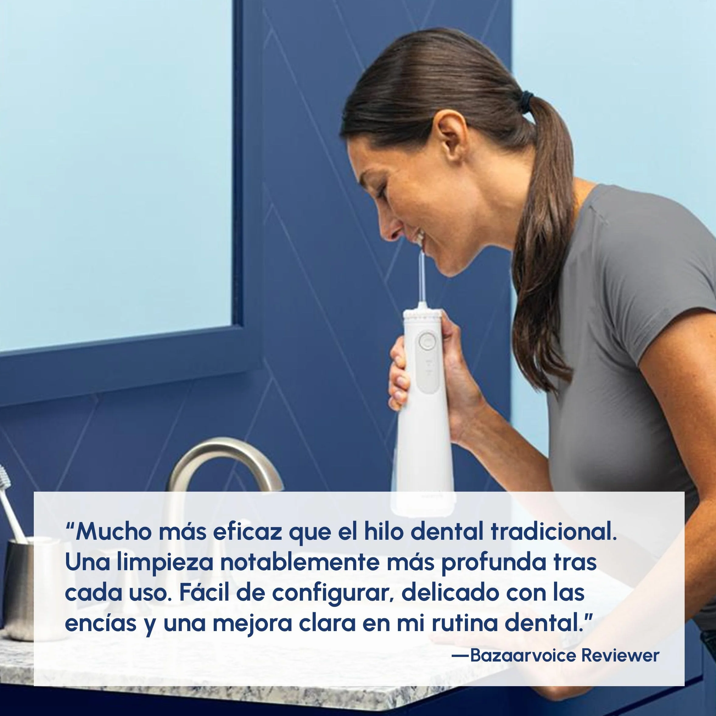 Waterpik Cordless Pearl irrigador dental portátil recargable resistente al agua