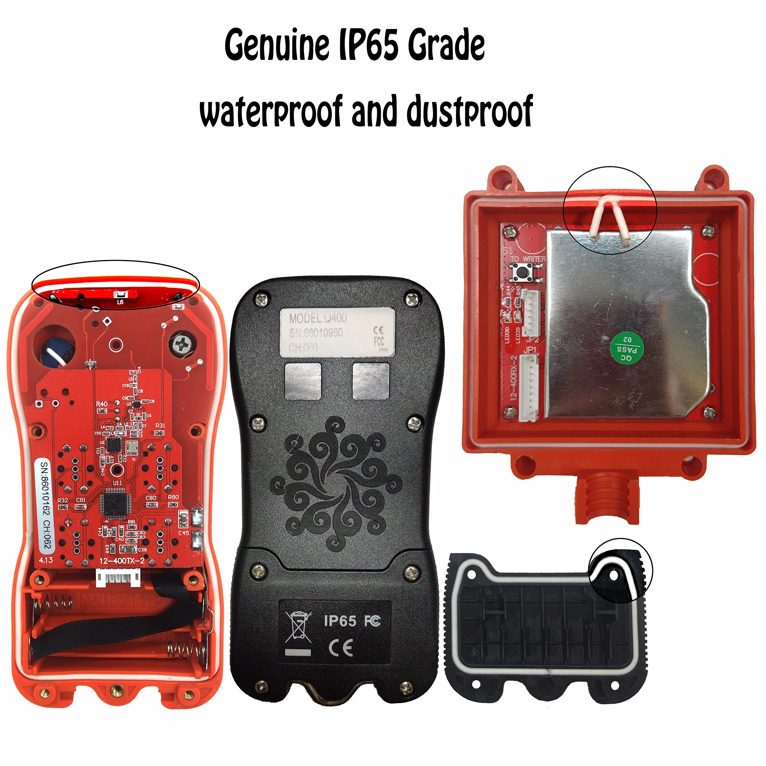 220V 4 Botones Industrial Inalámbrico Control Remoto Polipasto Eléctrico Cabrestante Elevador Puente Grúa Remolque de camión Remolque basculante Transmisor y receptor | Control inalámbrico para polipasto eléctrico, remolque, 4 botones de canal