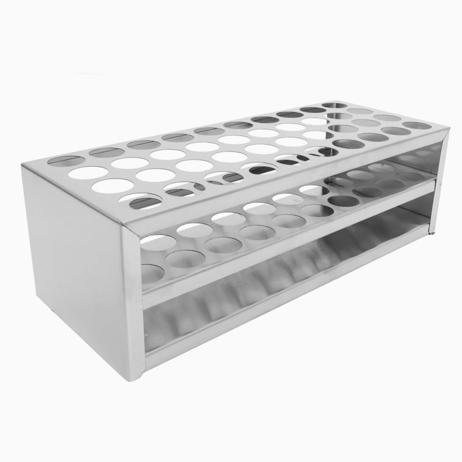 Mobestech 3piezas Soporte De Tubos De Ensayo De Inoxidable De Organizador Portátil Para Laboratorio Compatible Tubos Para Mejorar La Eficiencia Experimentos