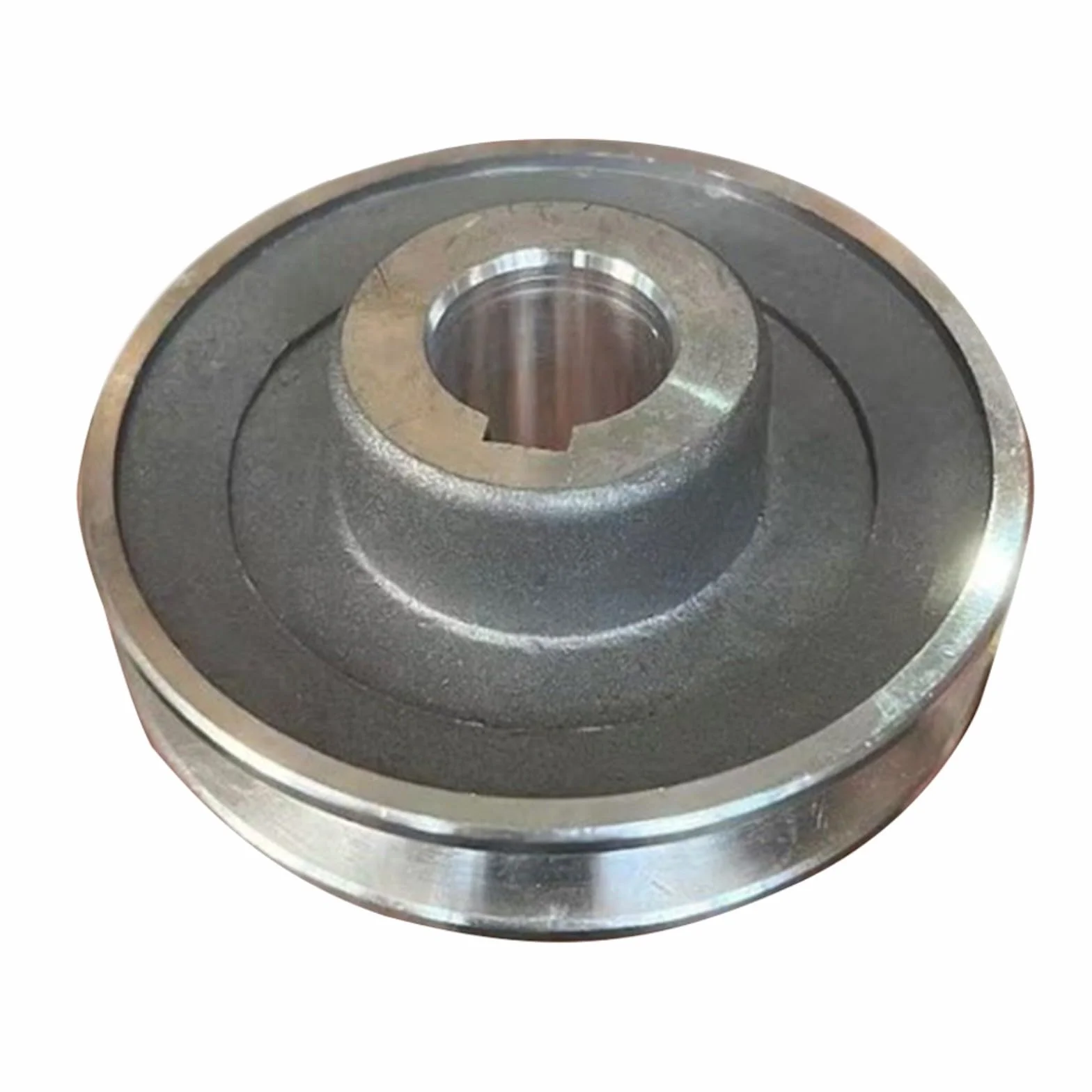 Polea de correa de aluminio tipo A, compresor de aire, 97 x 24 mm, 97 x 19 mm, triángulo plateado