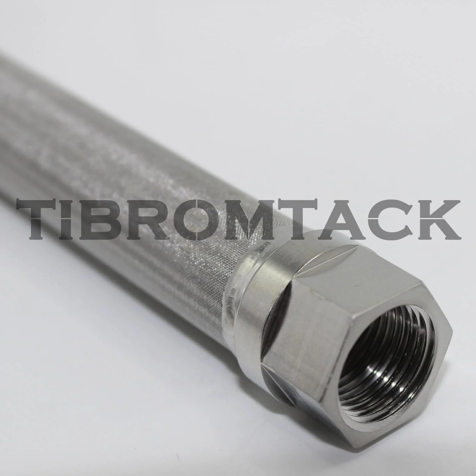 Elemento de filtro sinterizado de acero inoxidable 316L φ19 x 200 precisión 5μm