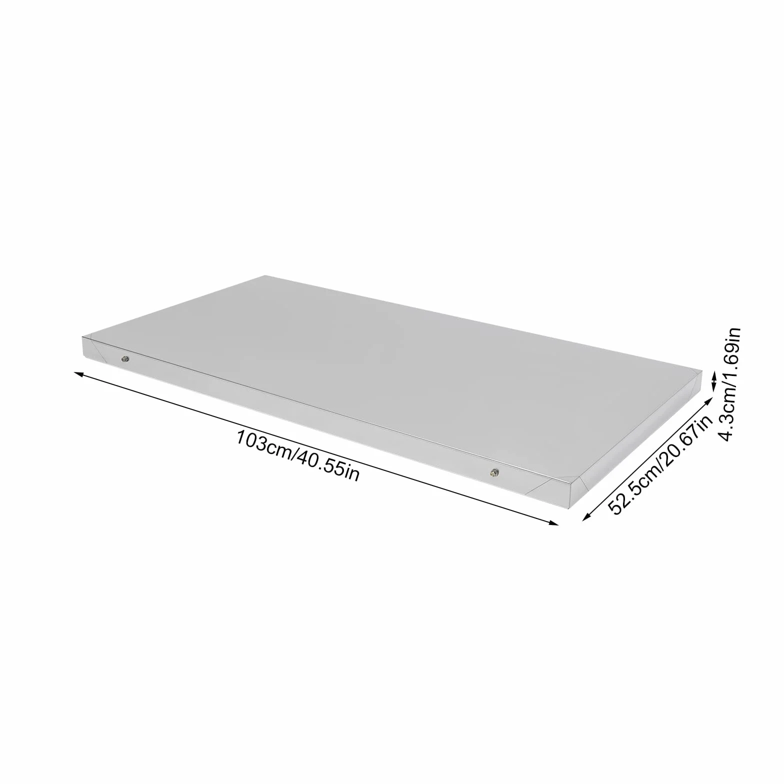 Báscula de suelo, báscula para mascotas, báscula de paquete, báscula veterinaria, plataforma de acero inoxidable, 103 x 53 cm, LCD externa, unidad de pesaje kg/oz/lb
