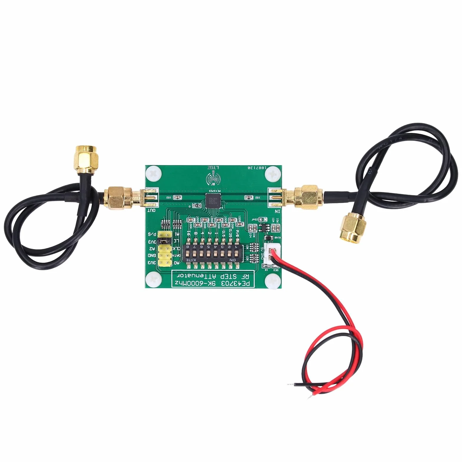 Módulo Atenuador Digital RF 9K-4GHz Atenuación Programable 0.25dB a 31.75dB PCB Puerto Serie Paralelo