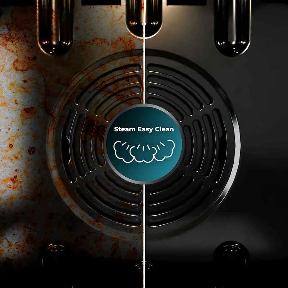 Cecotec Horno Integrable Pirolítico 81L Bolero Hexa P506000 Glass Black A+ 11 Funciones Airfryer Master Pizza Master 3D Cooking Steam Base X2