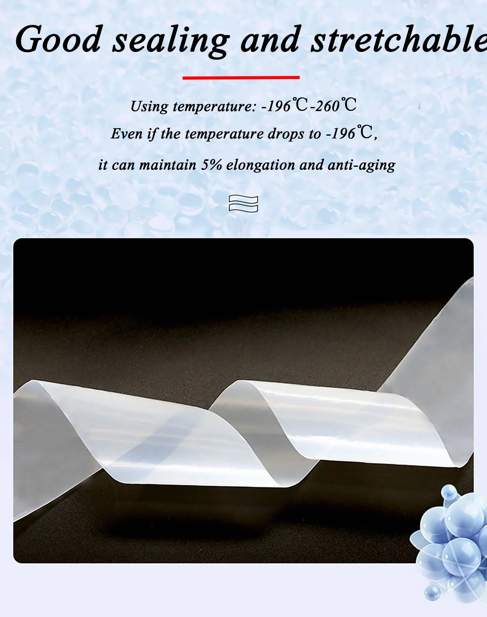 Lámina de teflón PTFE 0.03mm x 5m 100mm ancho resistente altas temperaturas sellado industrial aislamiento eléctrico