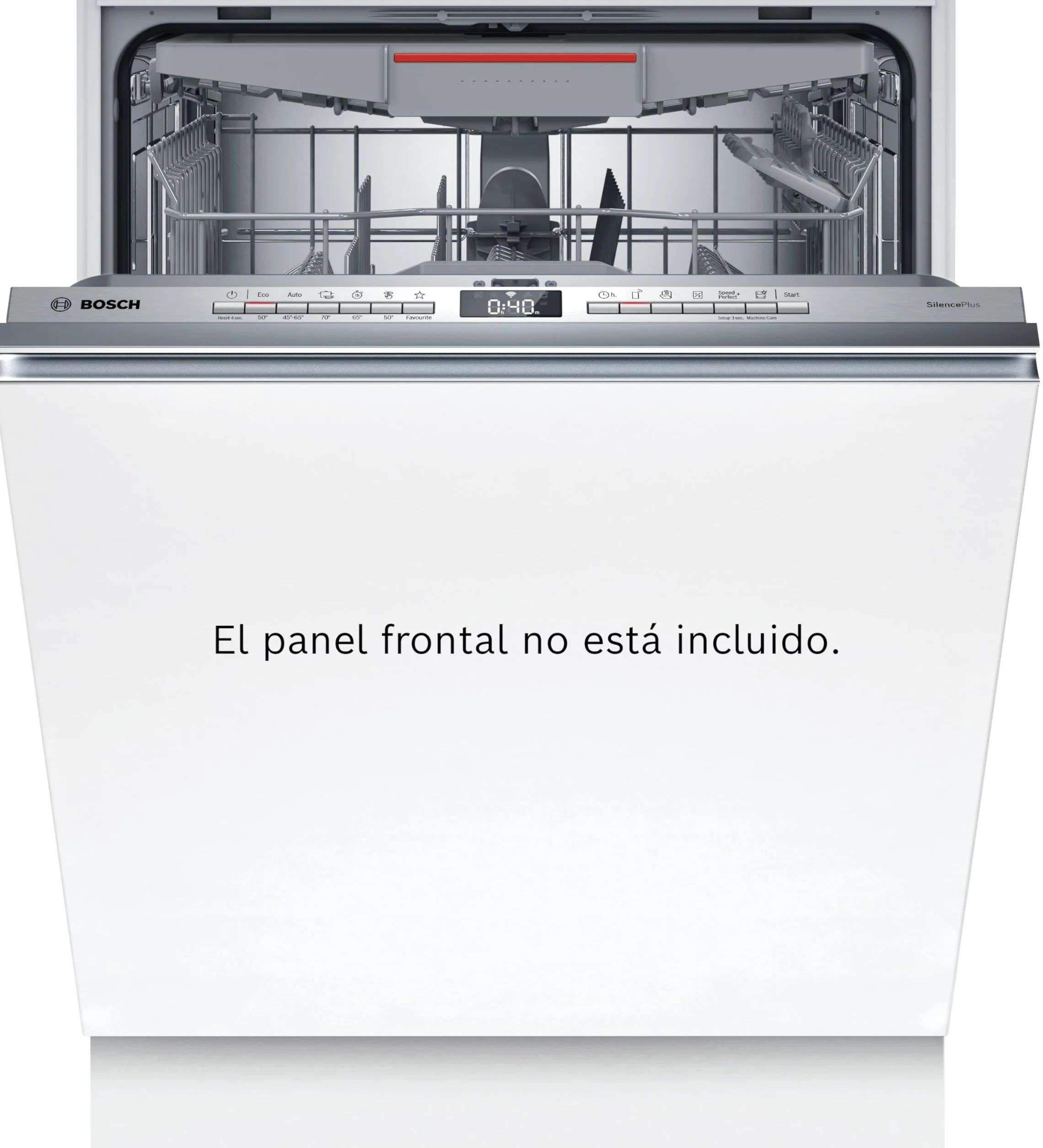 Bosch Lavavajillas Integrable, Serie 4, 60 cm, Puerta Deslizante, Home Connect, Blanco, SMH4ECX21E