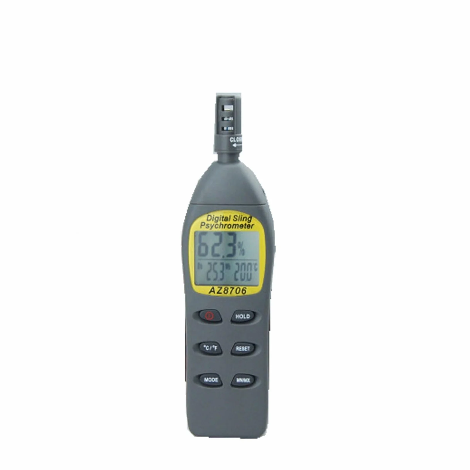 Medidor de punto de rocío portátil de alta precisión AZ8706, termohigrómetro digital AZ-8706