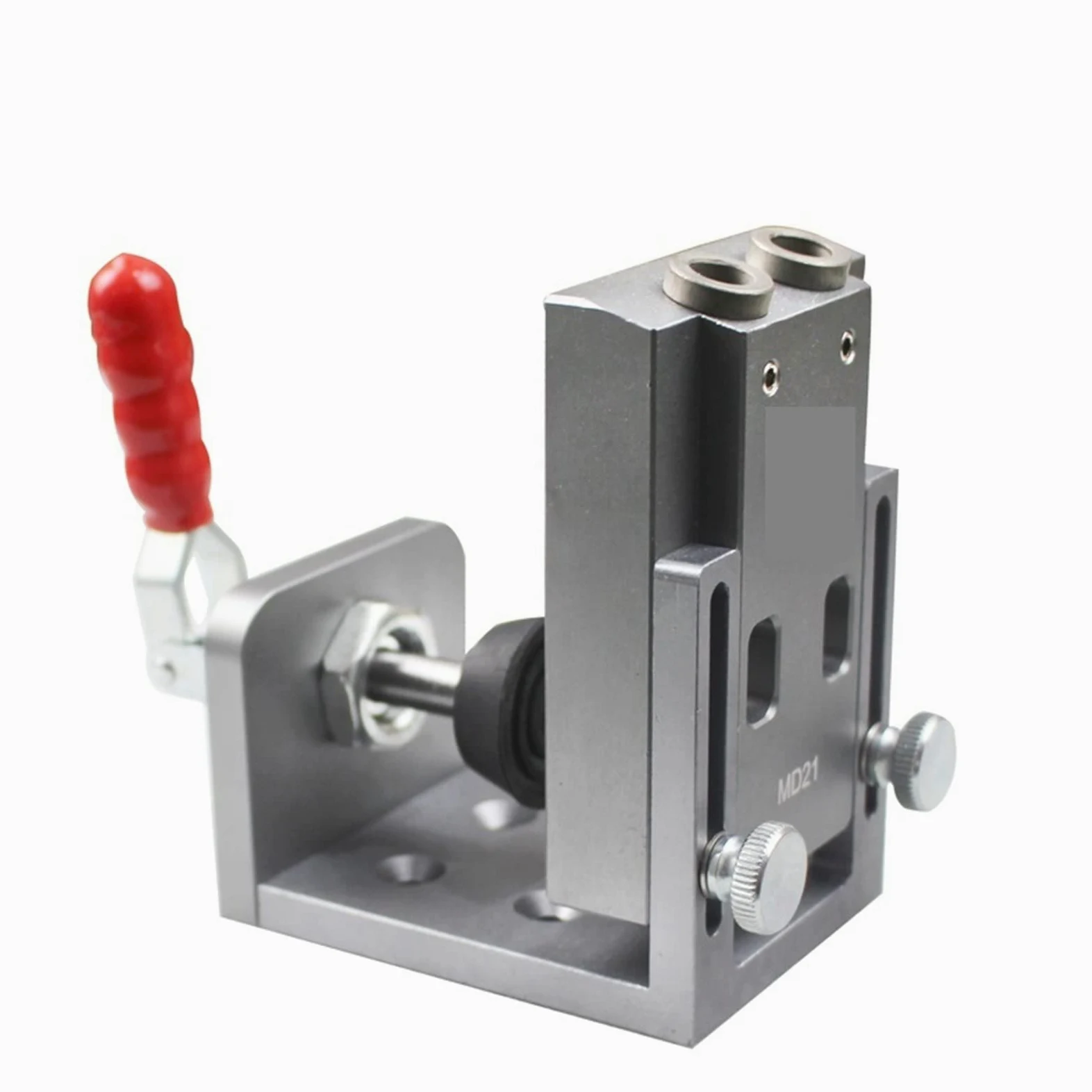 Micrómetro Digital, de kit plantilla orificio bolsillo sujeción rápida con juego brocas 9 mm Kit herramientas carpintería carpintero(Quick clamping)