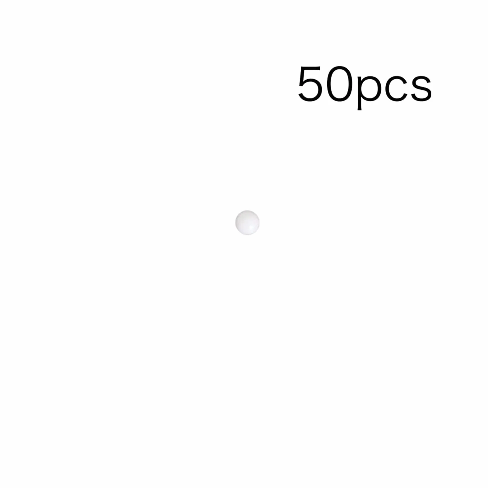 Bolas de plástico Delrin sólido (Pom) 6 mm 50pcs para válvula, rodamientos