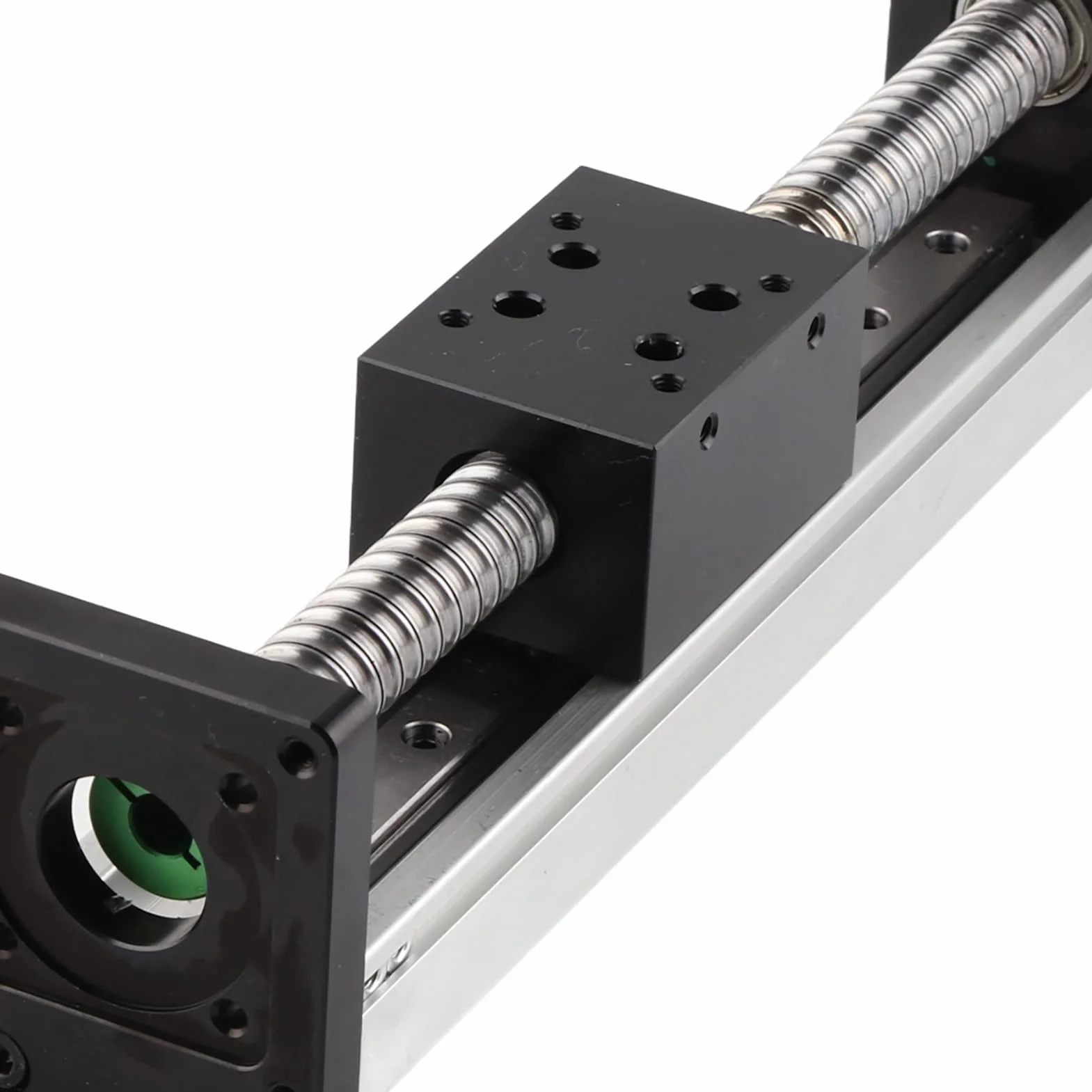 Etapa lineal de husillo de bolas, Mesa deslizante lineal de aluminio, Etapa de movimiento lineal de carrera de 150 mm, Guía de etapa lineal motorizada para mecanizado CNC