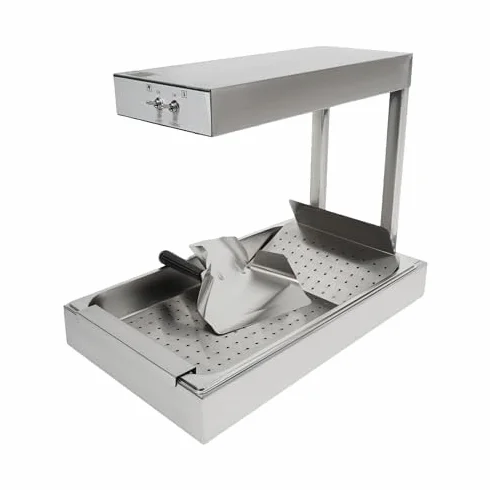 Calentador de patatas fritas 750 W acero inoxidable profesional eléctrico