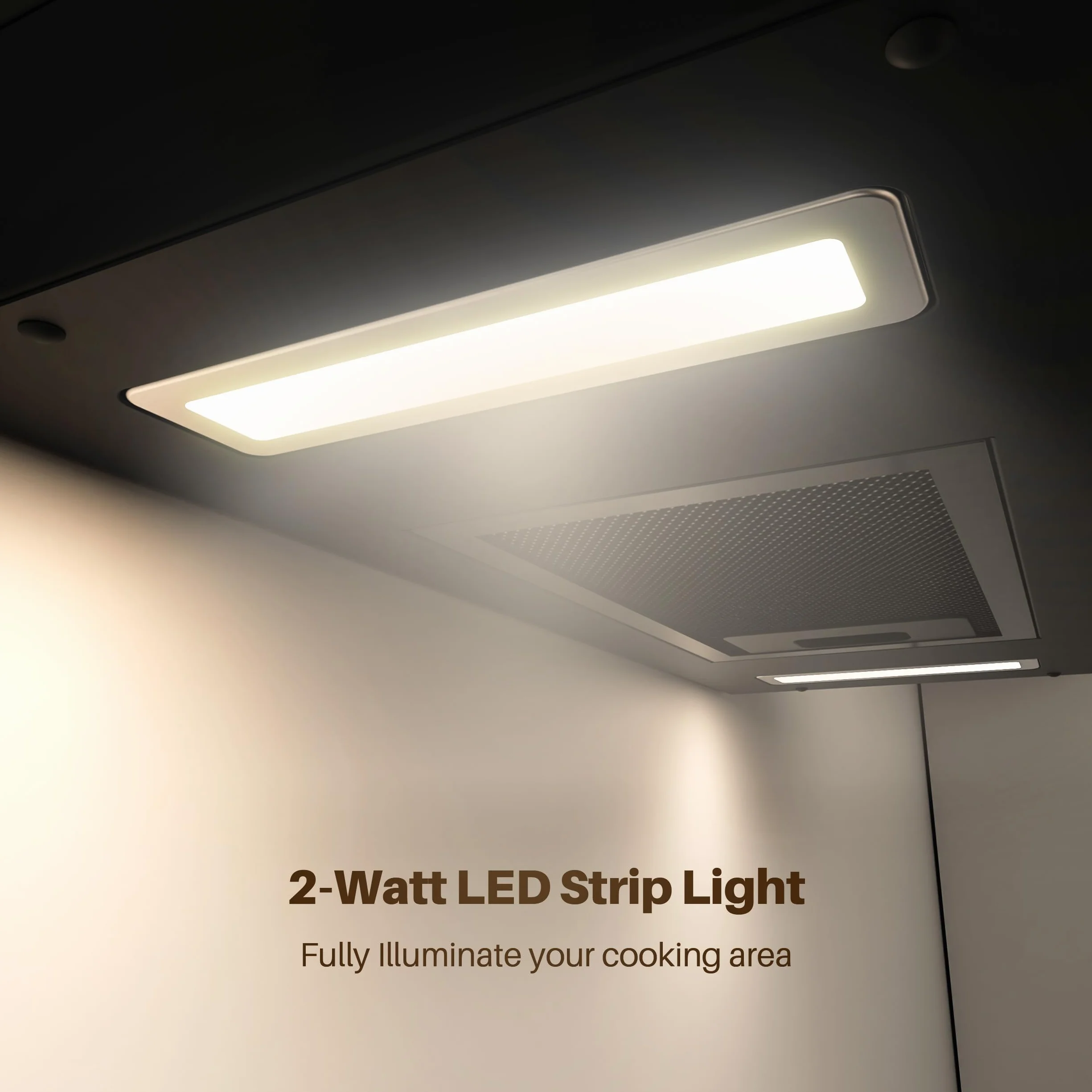FIREGAS Campana Extractora 60cm 487m³/h Control Táctil 9 Velocidades LED Cristal Negro