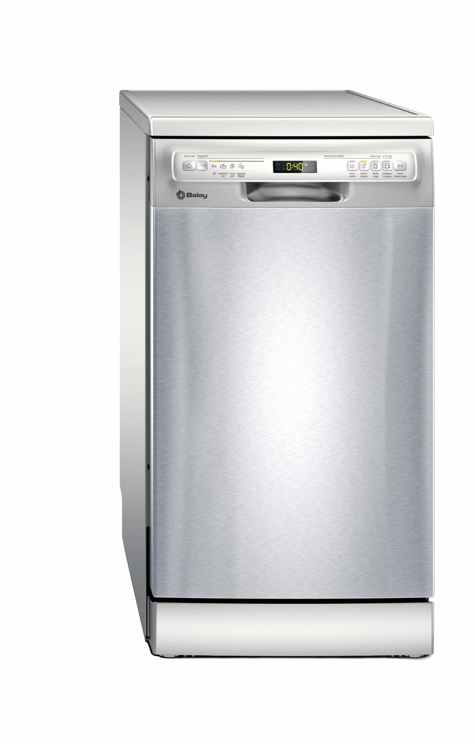 Balay Lavajillas Libre Instalación 45 cm Motor ExtraSilencio Home Connect Pantalla LED Acero Antihuelllas 3VN4030IA