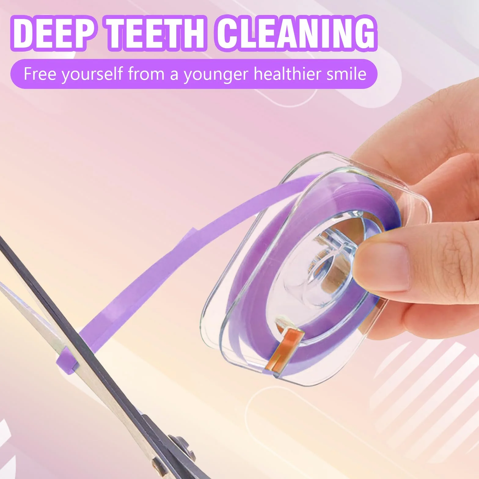 Papel de Lija Interdental 3 Volúmenes Tiras de Lijado Dental 20/30 μm Amarillo/Verde/Morado Cepillo Interdental