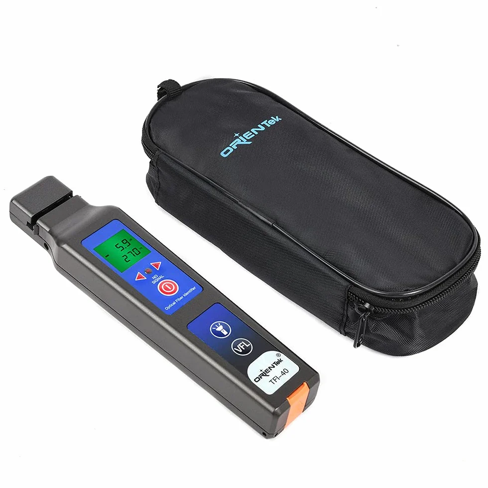 ORIENTEK TFI-40 Identificador de fibra óptica todo en uno, detector de fibra en vivo, identificador de tráfico de fibra OFI