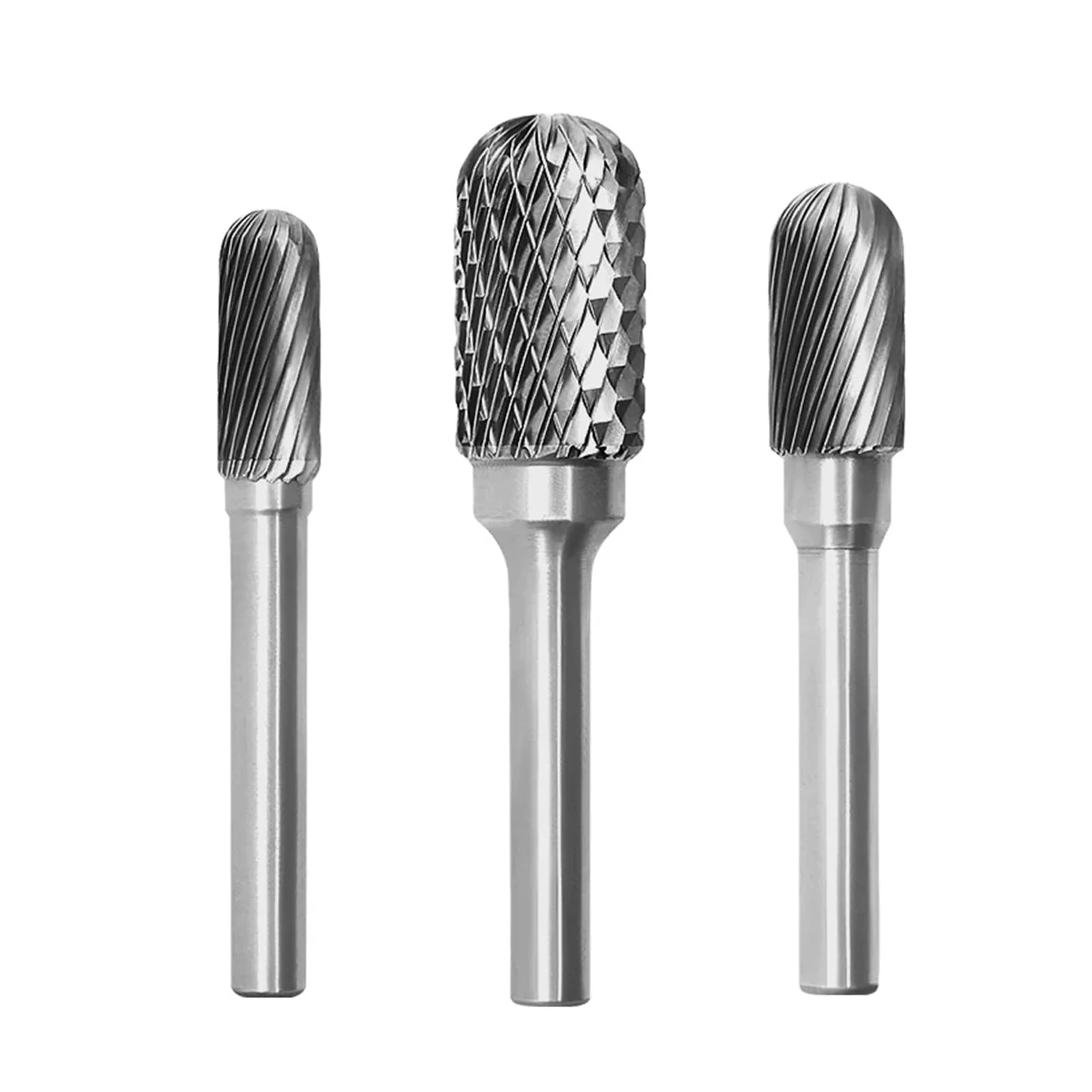 Fresa de carburo Vástago de 6mm tipo C C0616M06 C0820 limas rotativas de carburo de tungsteno brocas herramienta de grabado CNC cortador núcleo de cal(C2025M06 1PC)